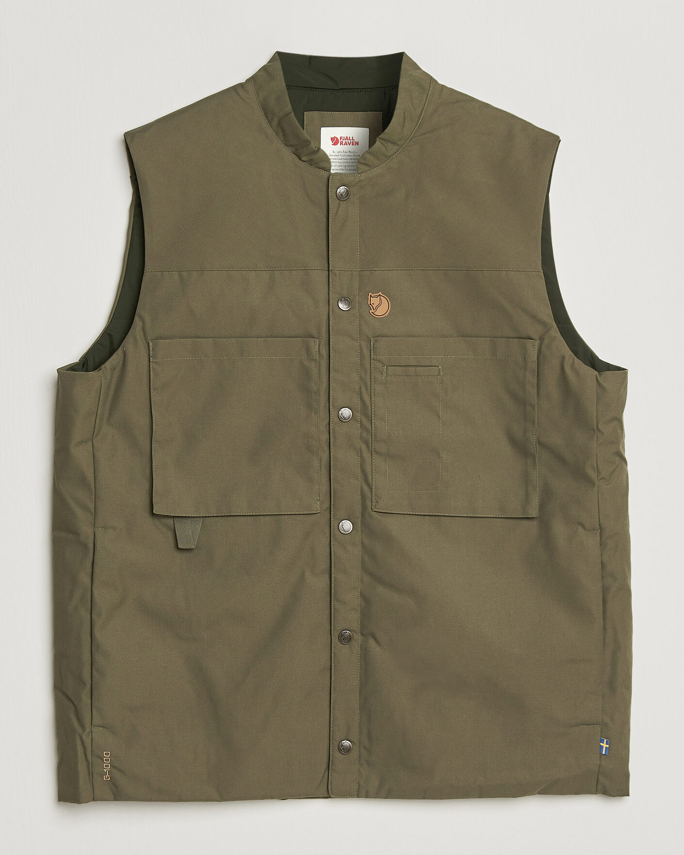 Men | Gilets | Fjällräven | Singi Padded Vest Laurel Green
