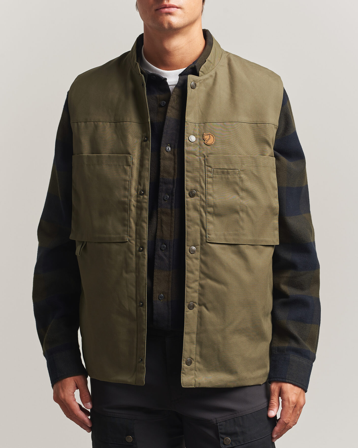 Men | Gilets | Fjällräven | Singi Padded Vest Laurel Green