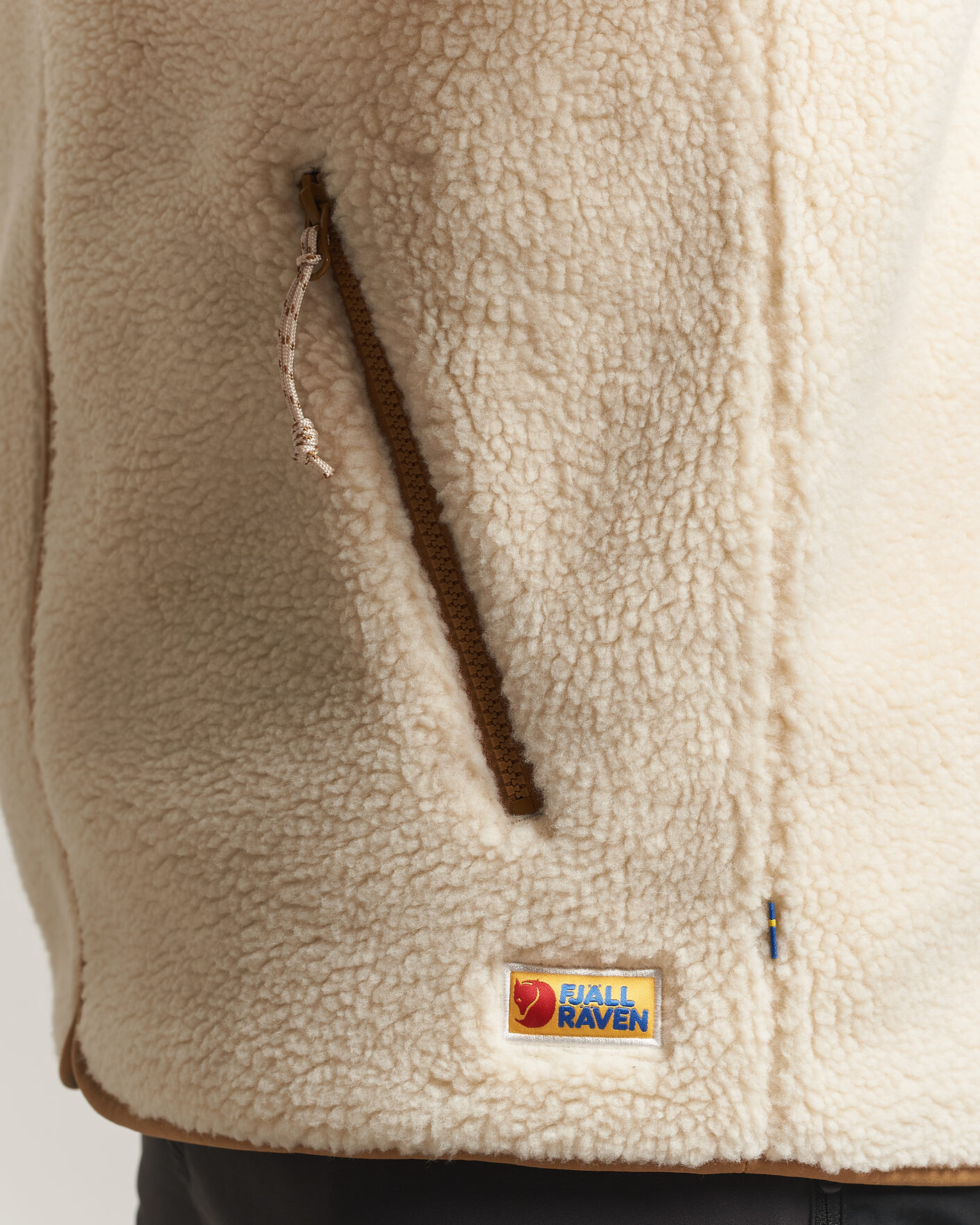 Men | Sweaters & Knitwear | Fjällräven | Vardag Pile Fleece Zip Jacket Chalk White
