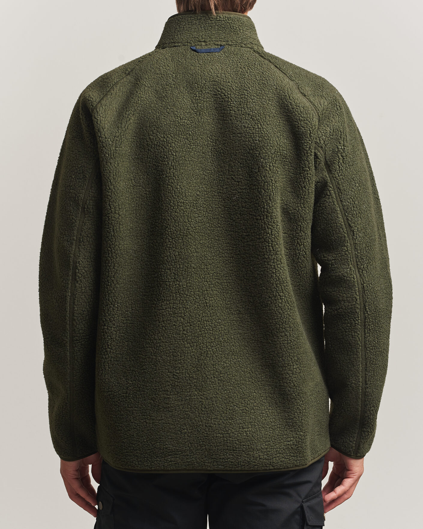 Men | Sweaters & Knitwear | Fjällräven | Vardag Pile Fleece Zip Jacket Deep Forest