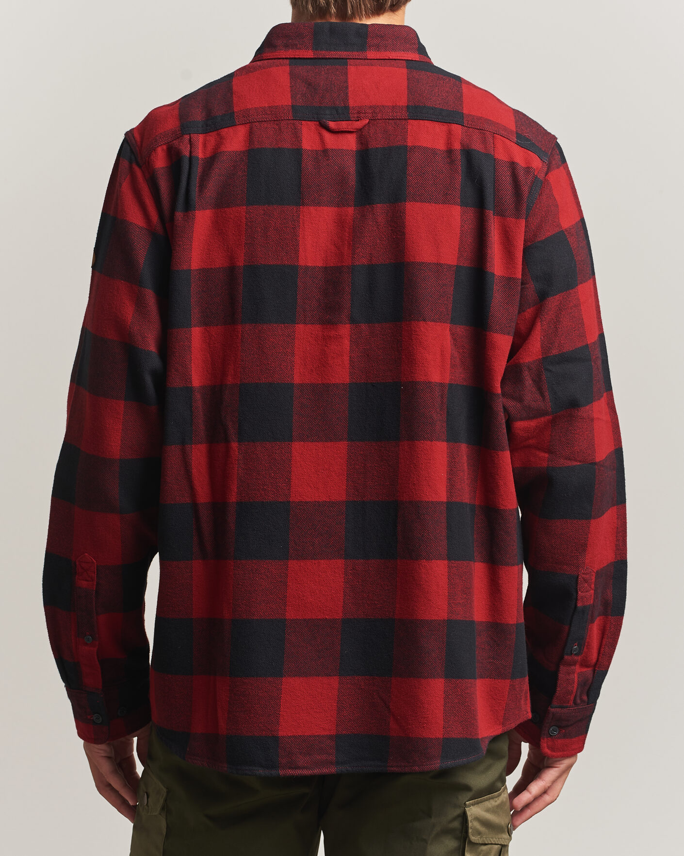 Men | Shirts | Fjällräven | Övik Heavy Flannel Shirt Red/Black