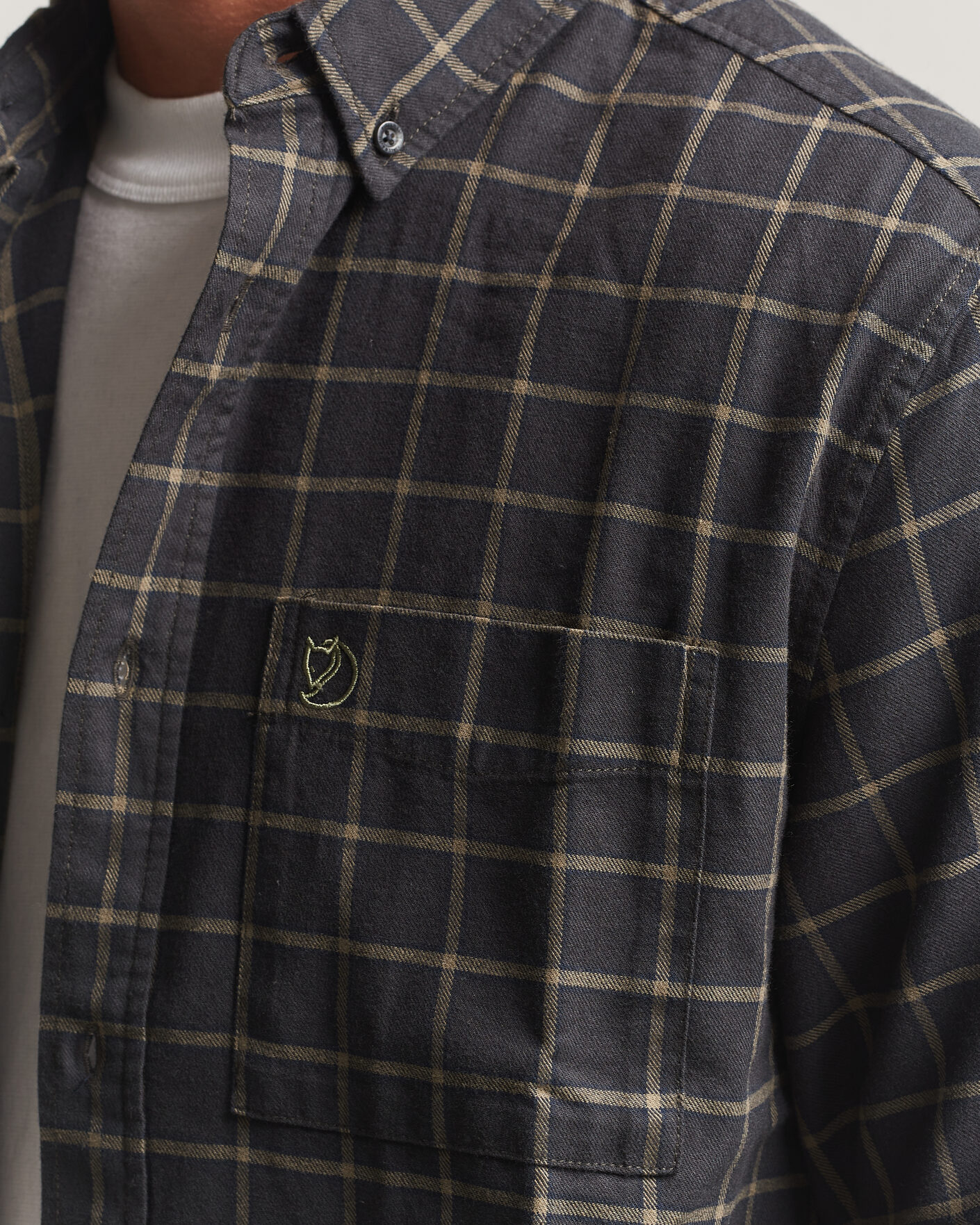 Men | Shirts | Fjällräven | Övik Flannel Shirt Dark Grey