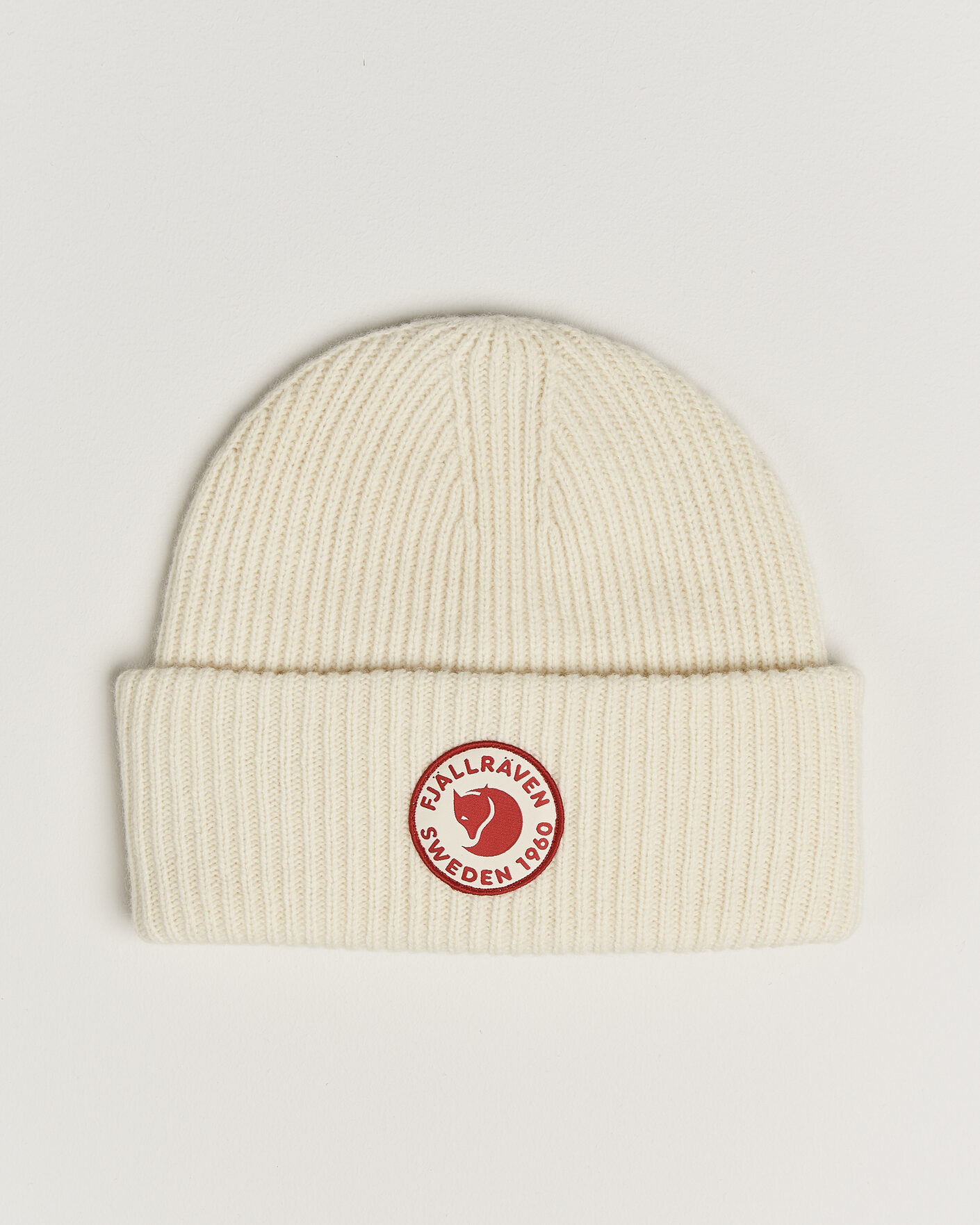 Men | Beanies | Fjällräven | 1960 Logo Hat Chalk White