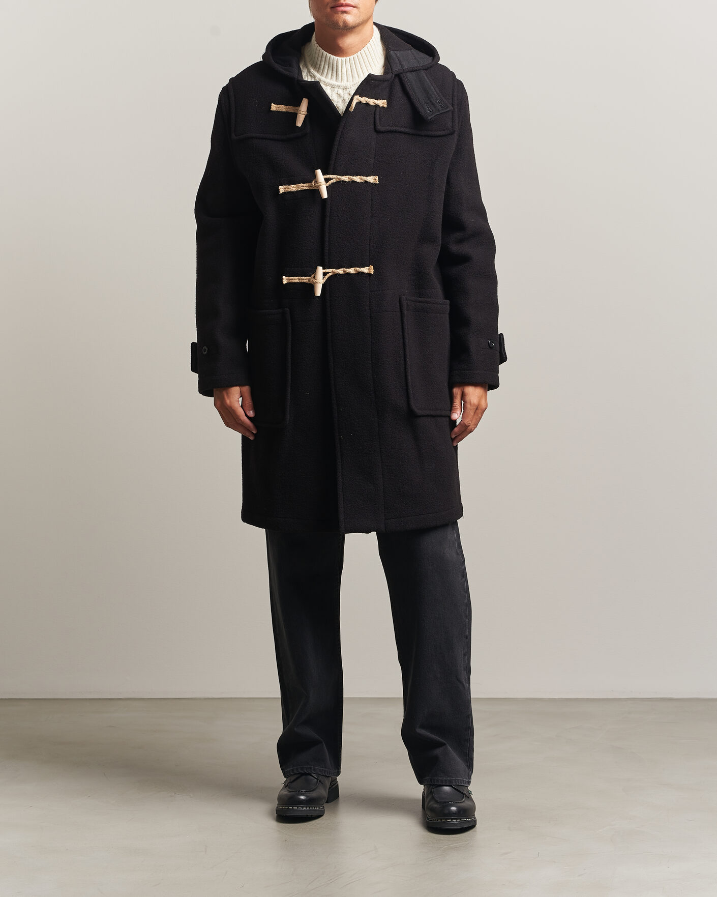 Men | Coats & Jackets | Gloverall | 575 Monty Original Duffle Coat Black