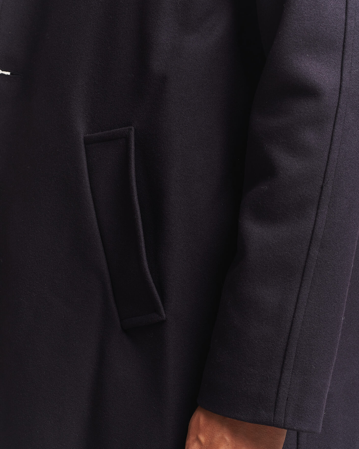 Men | Coats & Jackets | Gloverall | Chesterfield Wool/Cashmere Refined Coat Navy