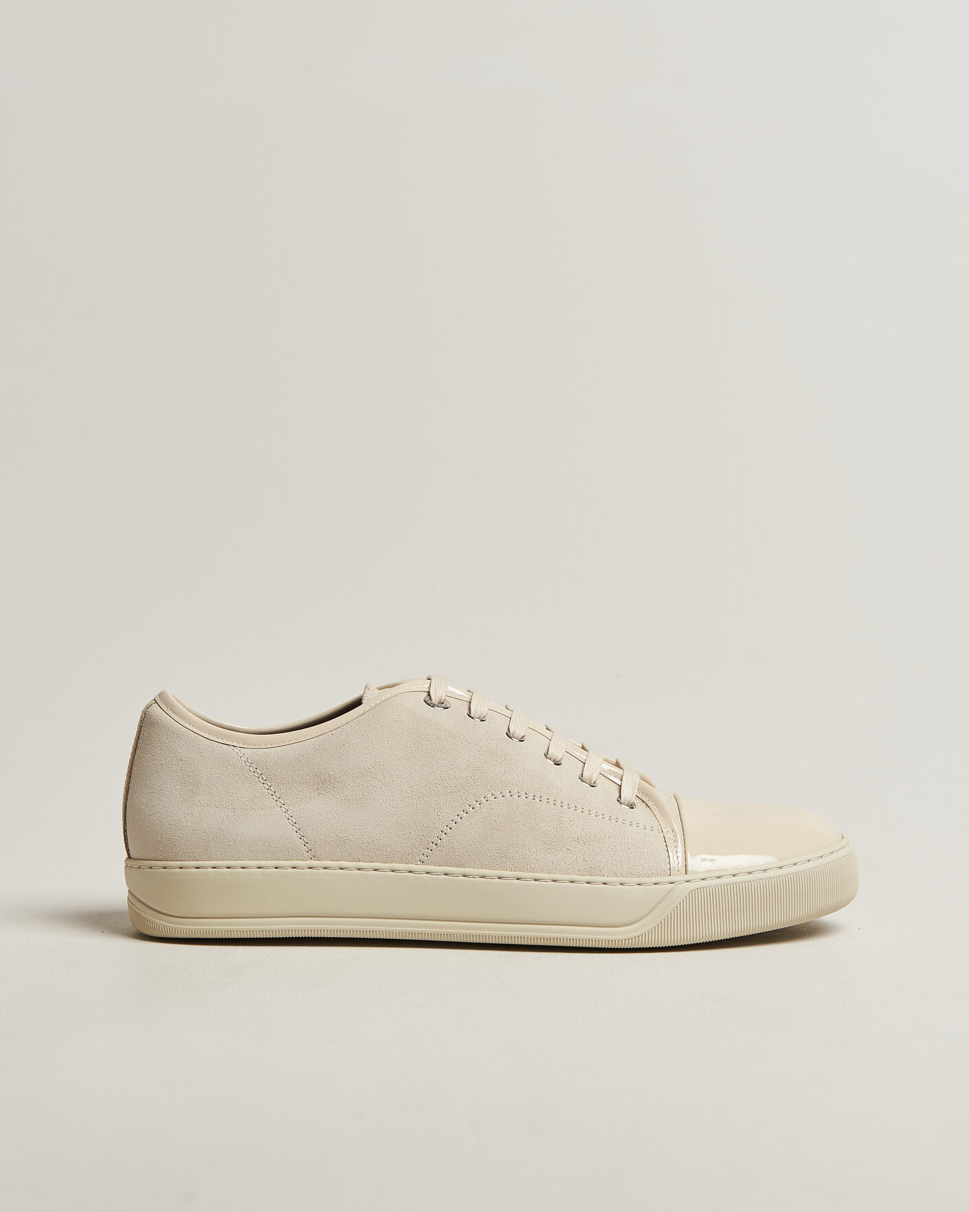 Men | Sneakers | Lanvin | DBB1 Patent Cap Toe Sneaker Light Beige