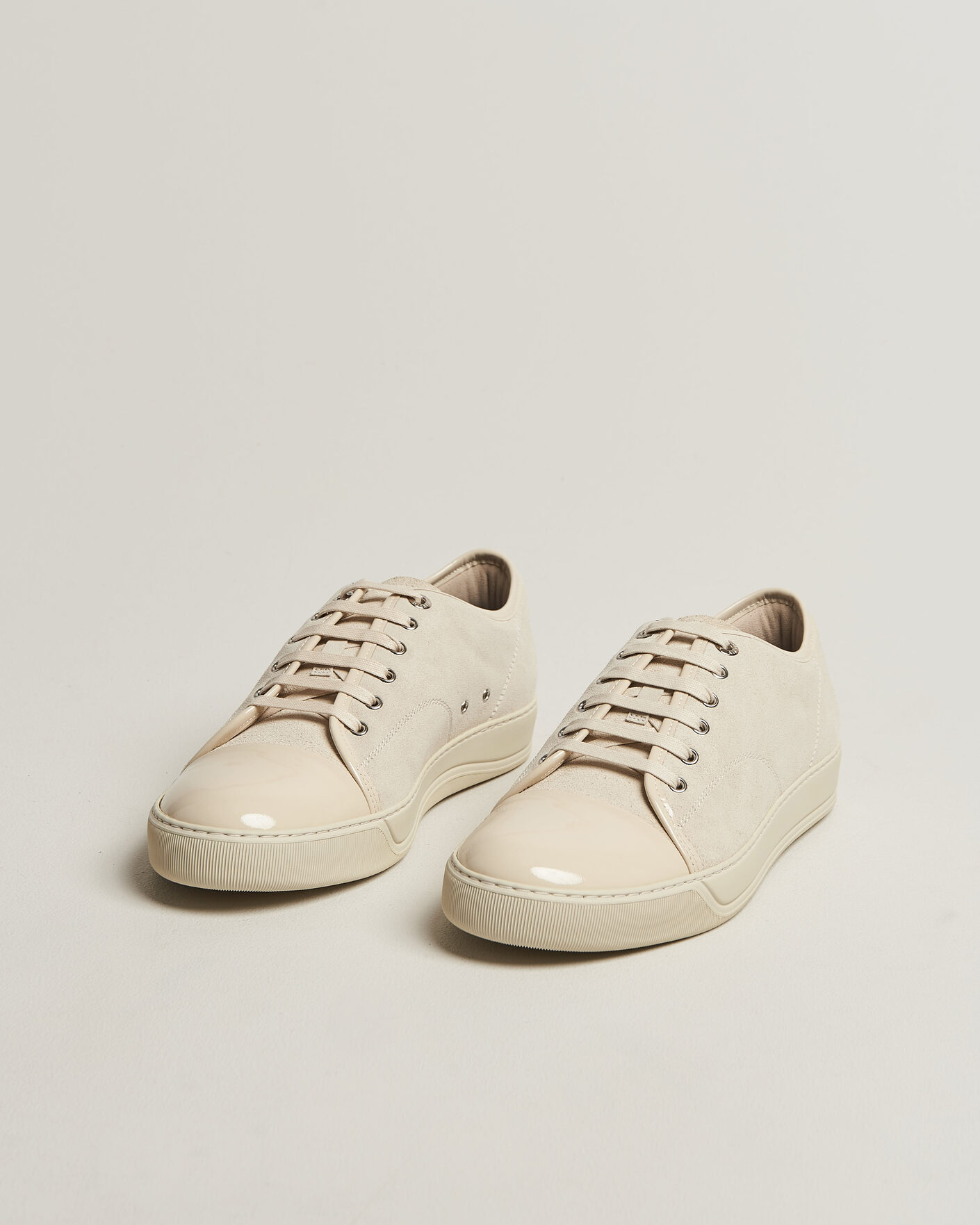 Men | Sneakers | Lanvin | DBB1 Patent Cap Toe Sneaker Light Beige