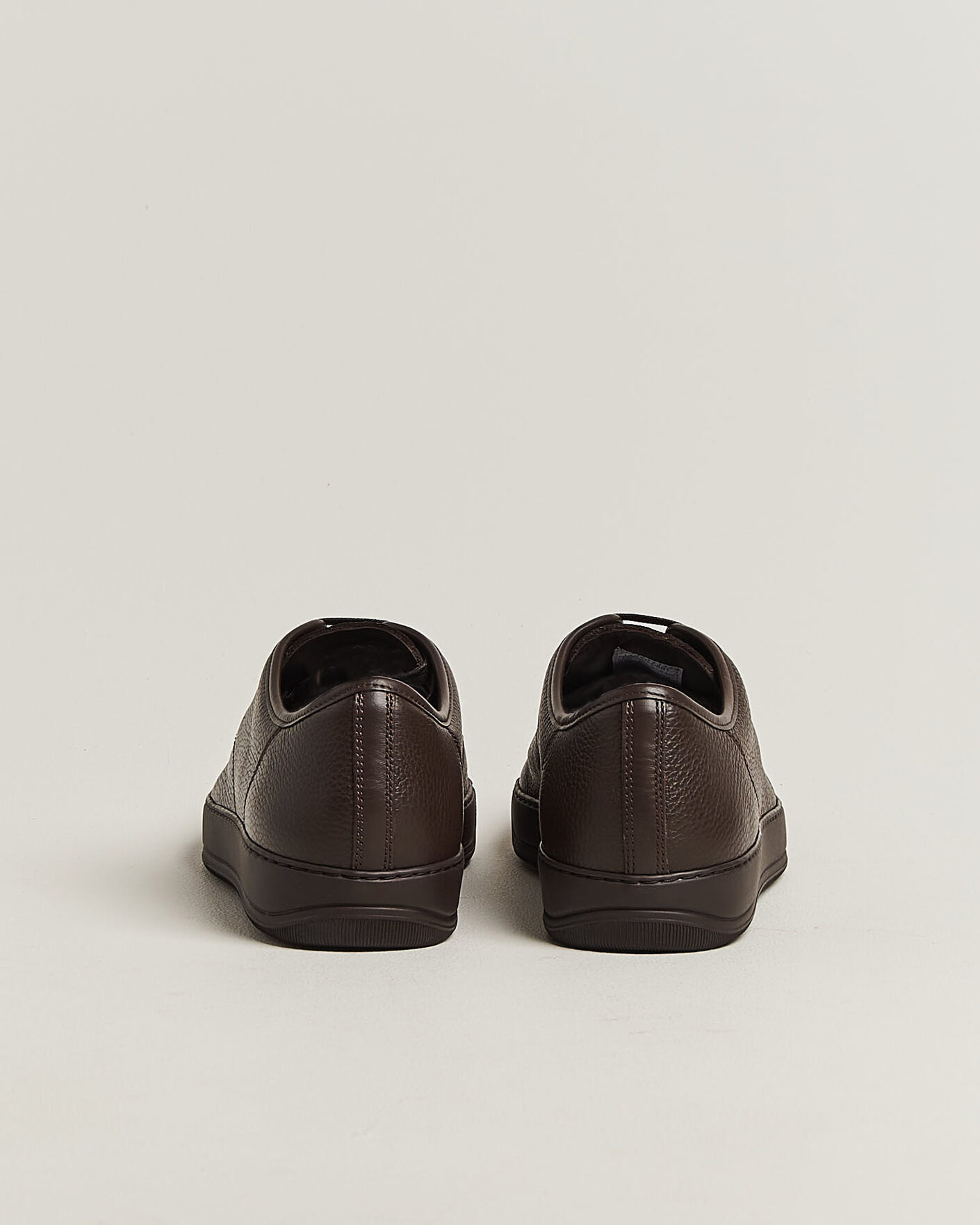 Men | Sneakers | Lanvin | DBB1 Grain Leather Cap Toe Sneaker Brown