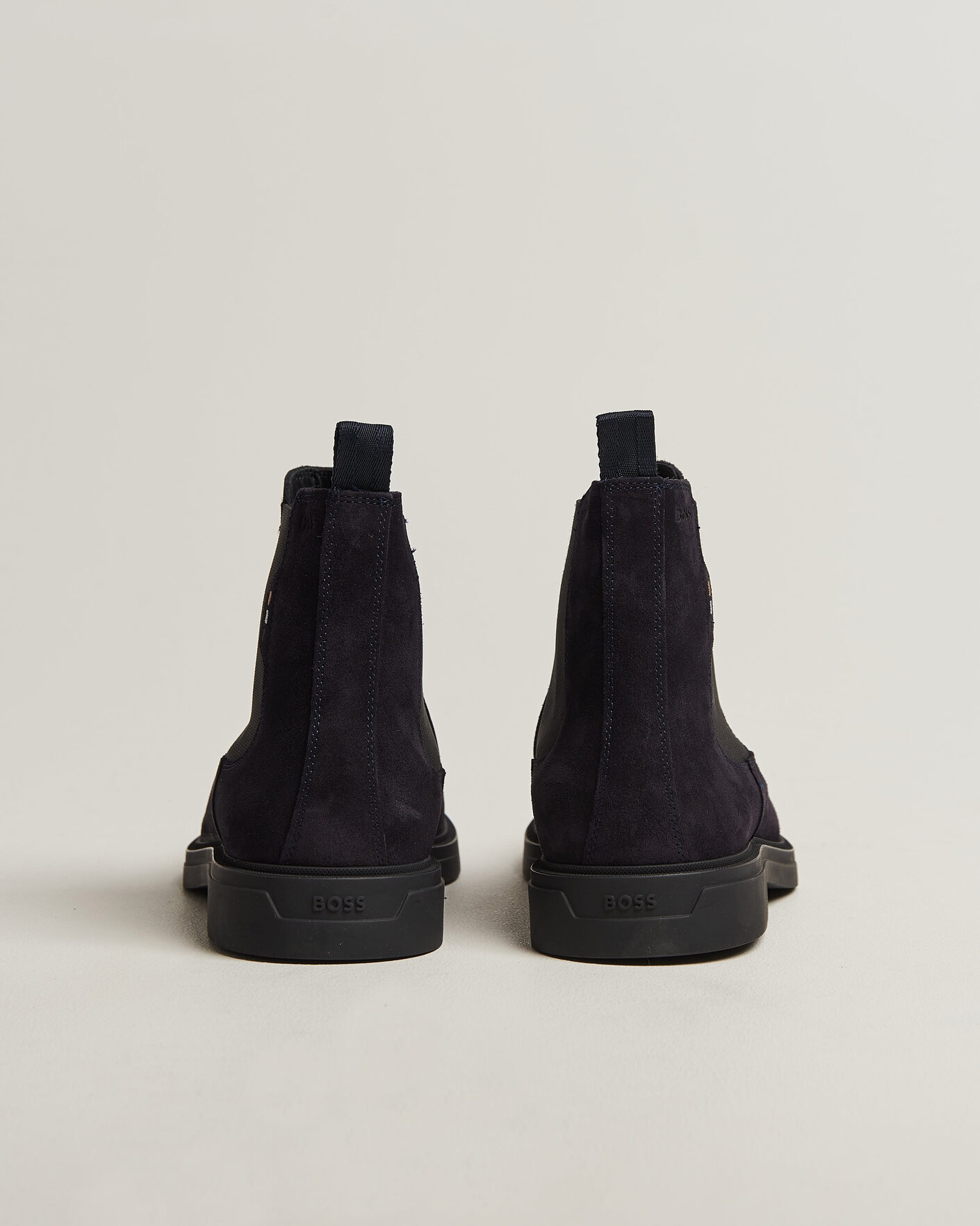 Men | Boots | BOSS BLACK | Calev Suede Chelsea Boot Dark Blue