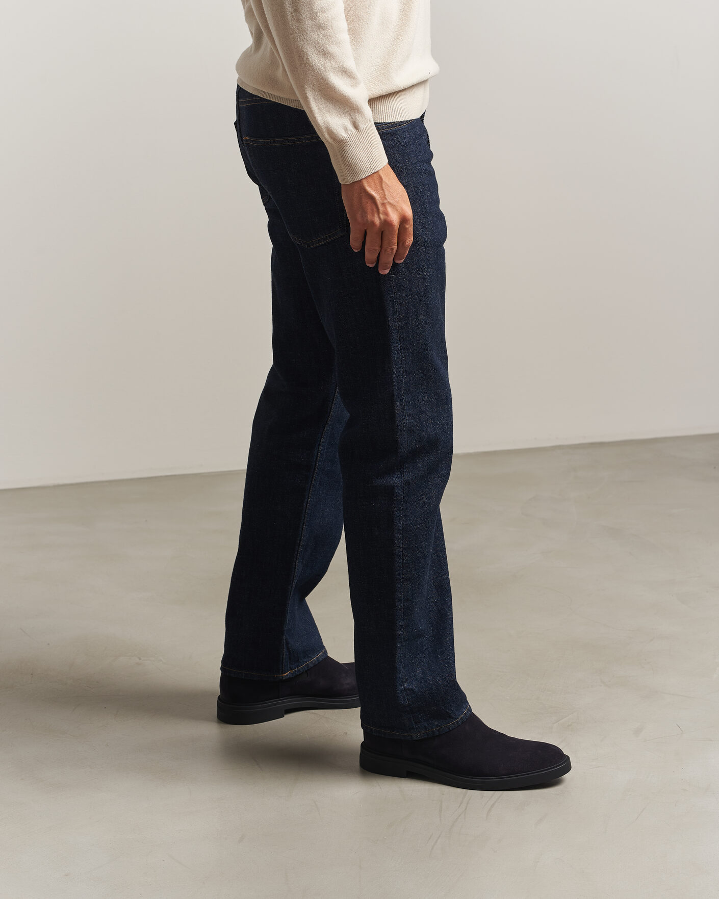 Men | Boots | BOSS BLACK | Calev Suede Chelsea Boot Dark Blue