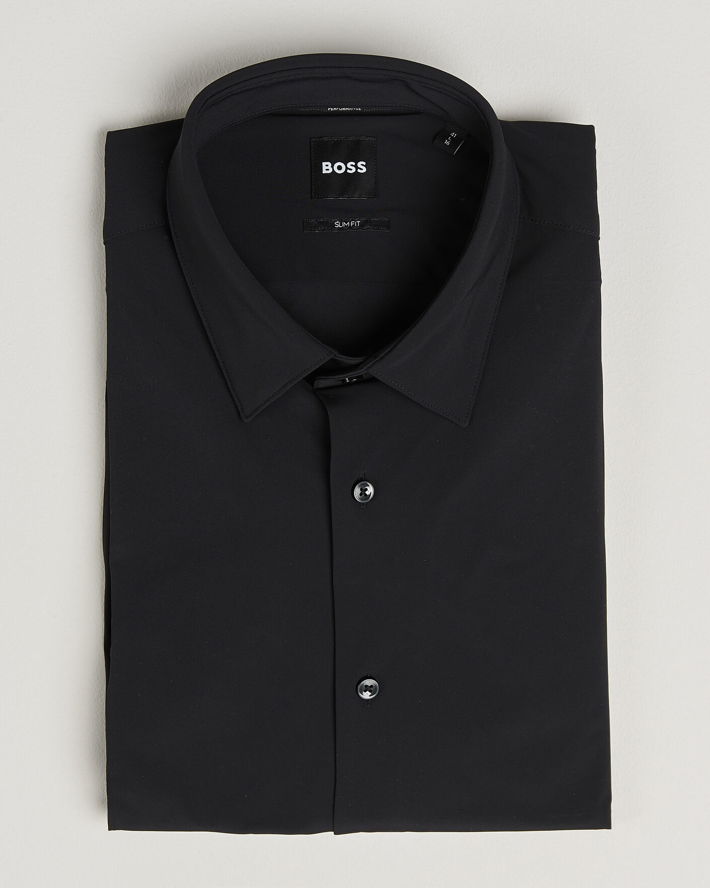 Men | Shirts | BOSS BLACK | Hank 4-Way Stretch Shirt Black