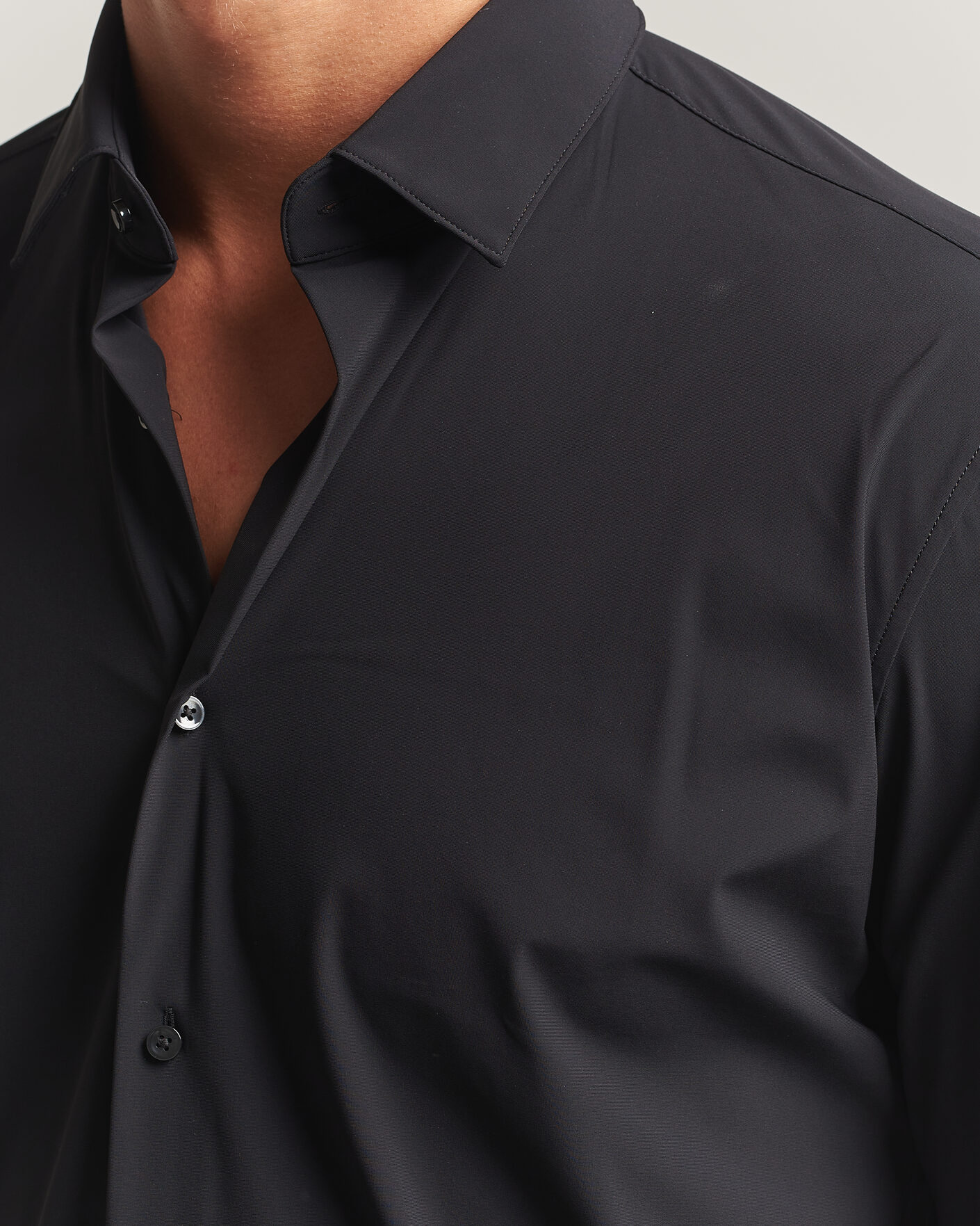 Men | Shirts | BOSS BLACK | Hank 4-Way Stretch Shirt Black