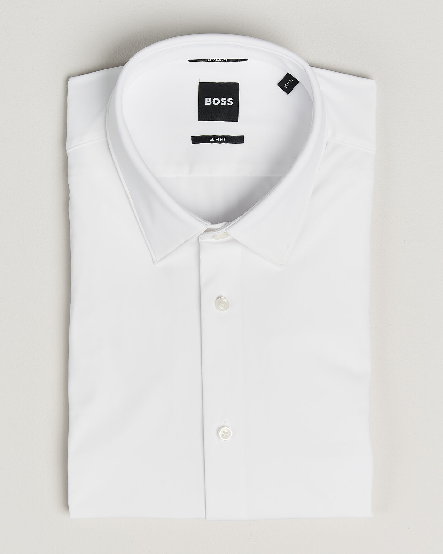 Men | Shirts | BOSS BLACK | Hank 4-Way Stretch Shirt White