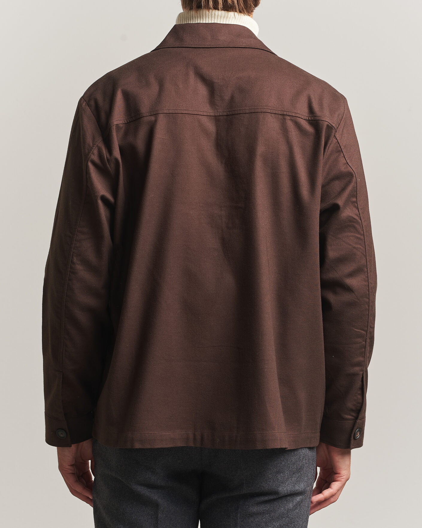 Men | Shirts | BOSS BLACK | Cai Cotton Overshirt Dark Brown