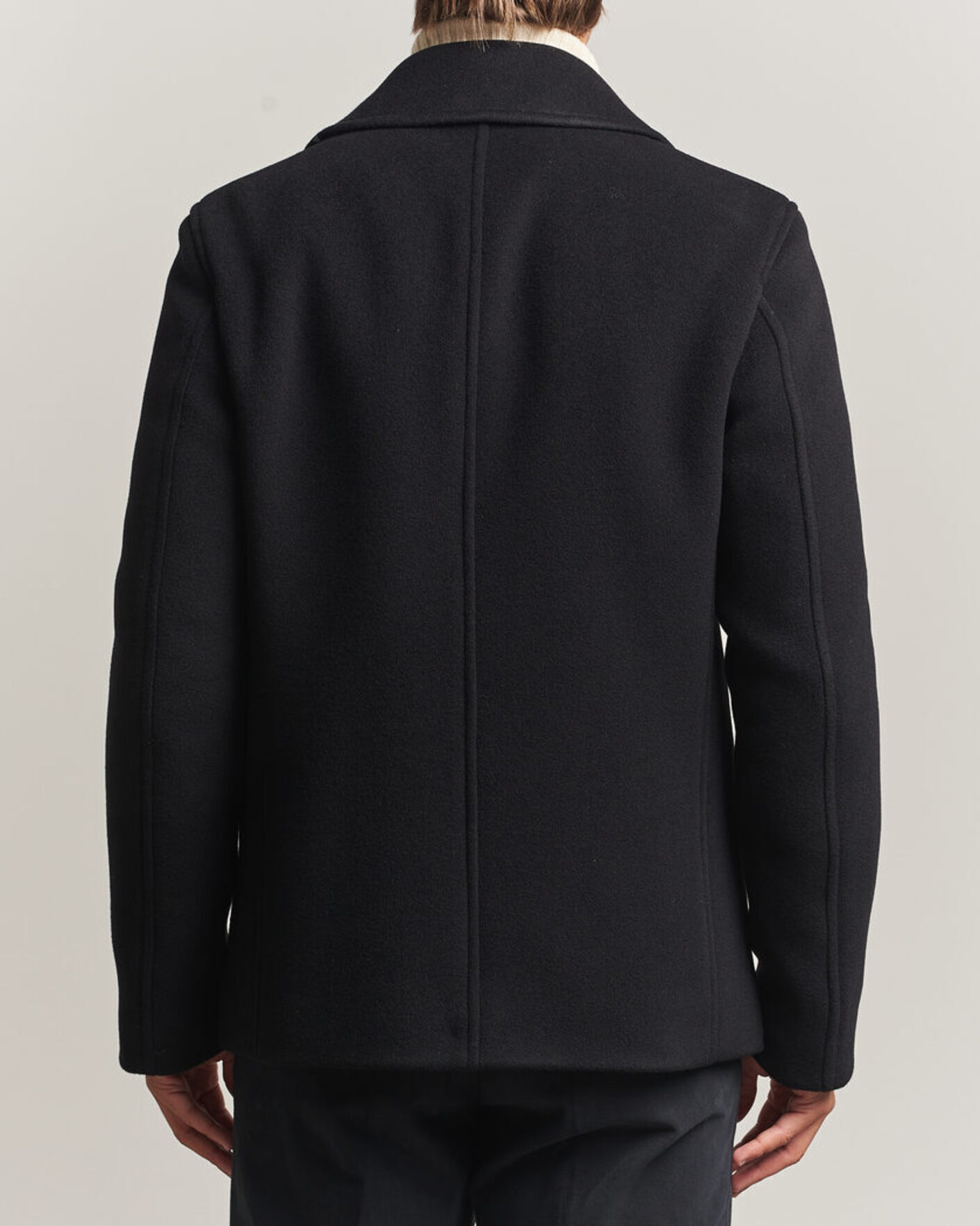 Men | Coats & Jackets | BOSS BLACK | Hyde Wool Peacoat Black