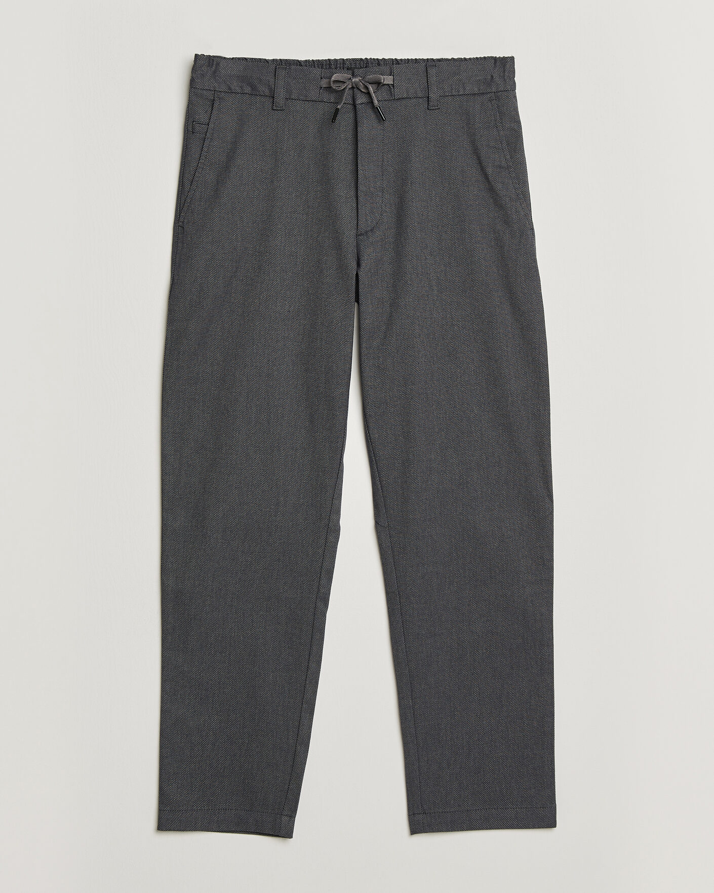 Men | Trousers | BOSS ORANGE | Tapered Fit Drawstring Chino Dark Grey