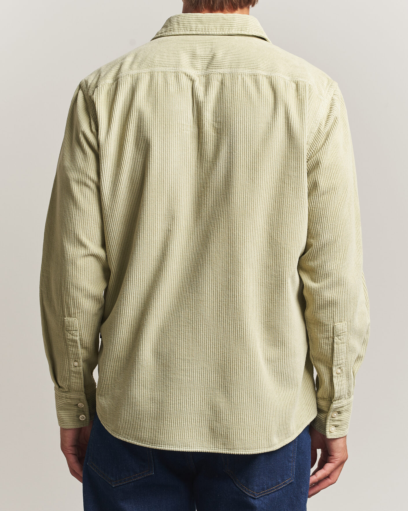 Men | Shirts | BOSS ORANGE | Relegant Corduroy Shirt Open Green