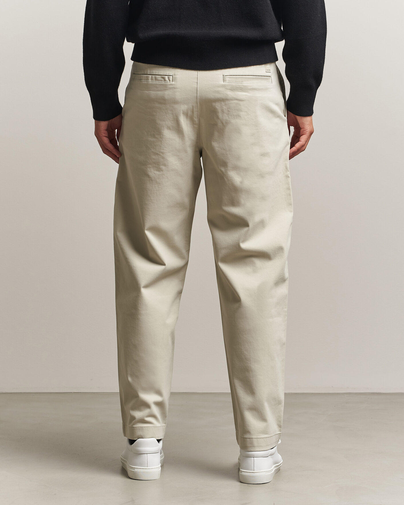 Men | Trousers | BOSS ORANGE | Cotton Chino Light Beige