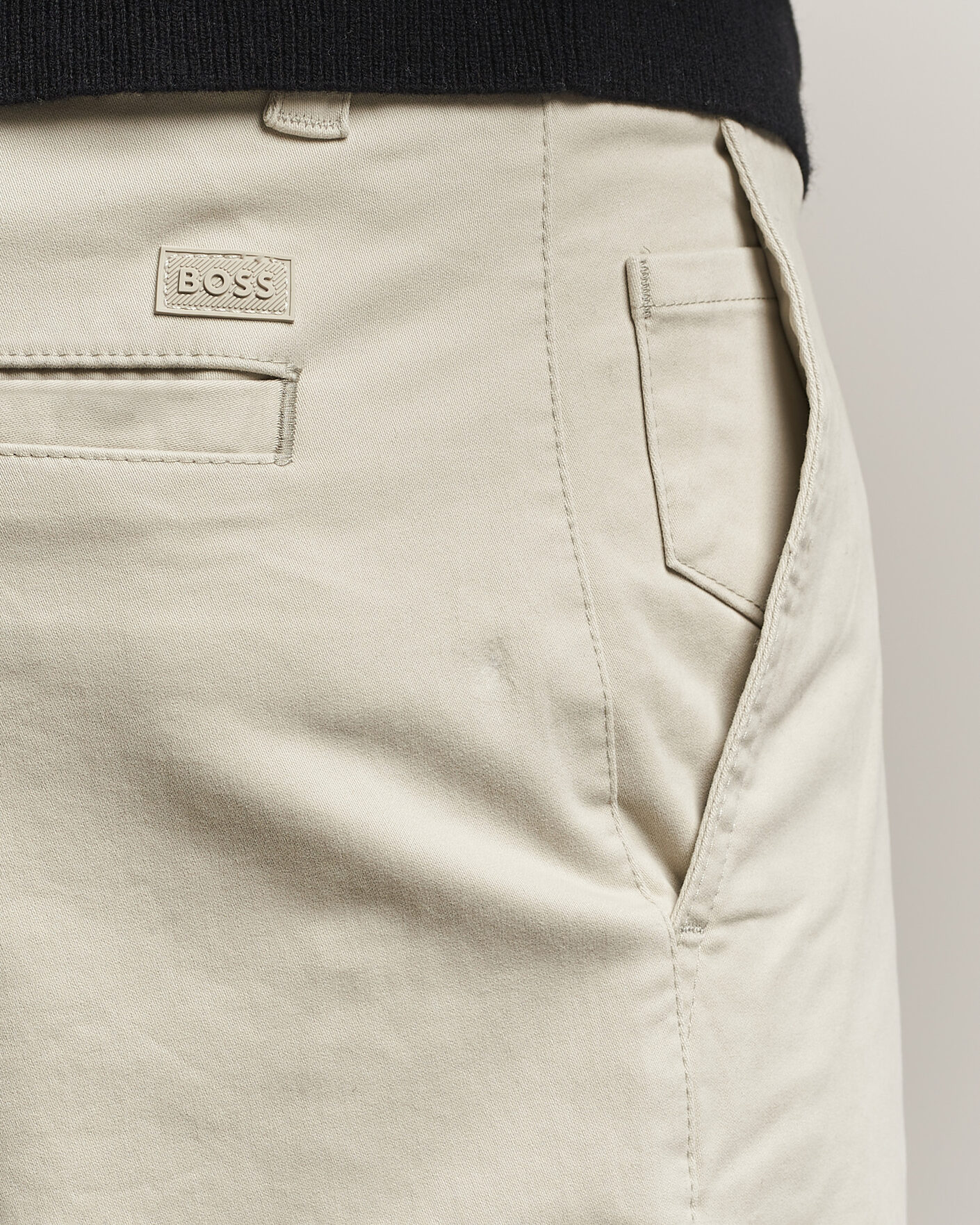 Men | Trousers | BOSS ORANGE | Cotton Chino Light Beige