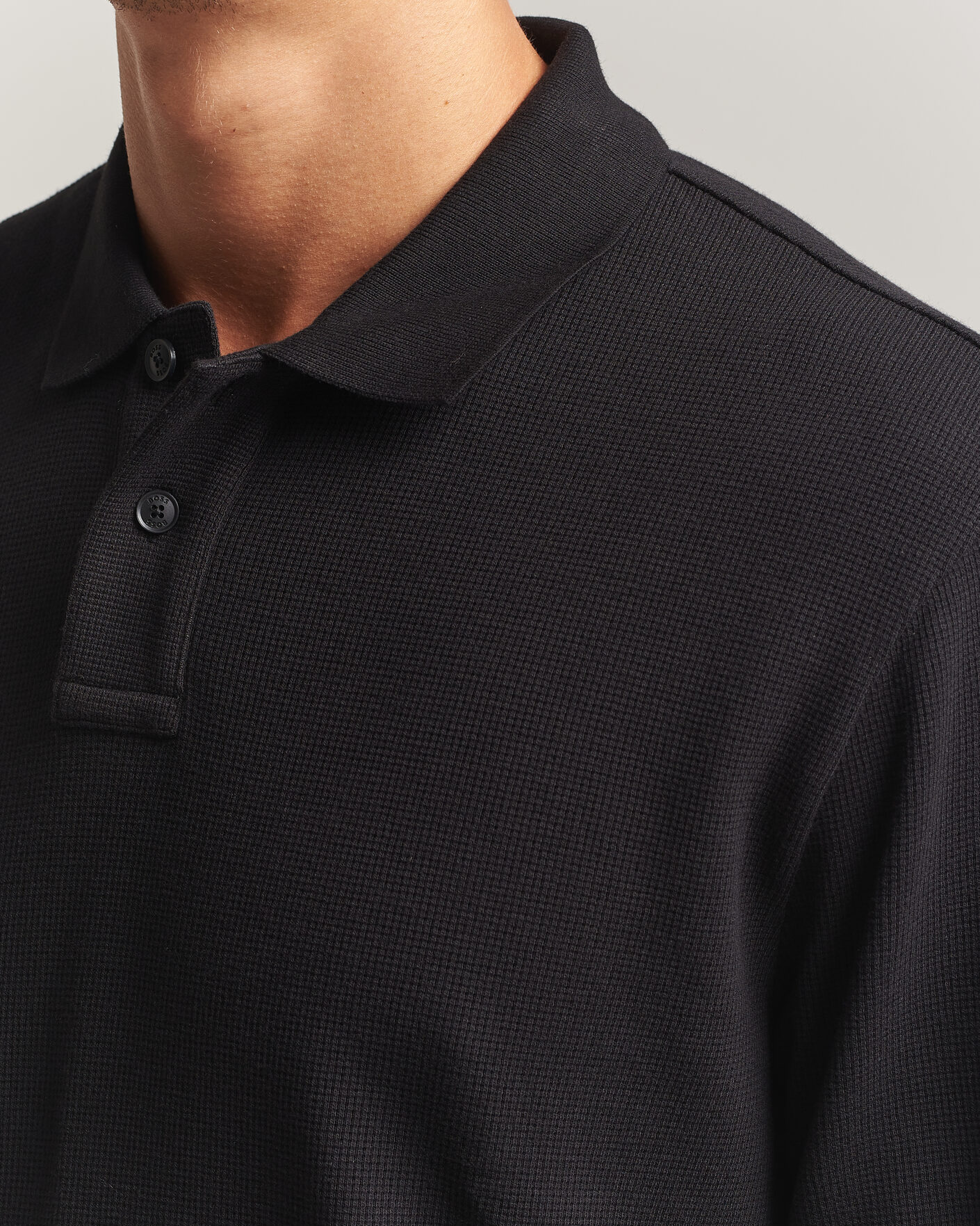 Men | Sweaters & Knitwear | BOSS ORANGE | Petempesto Polo Sweater Black