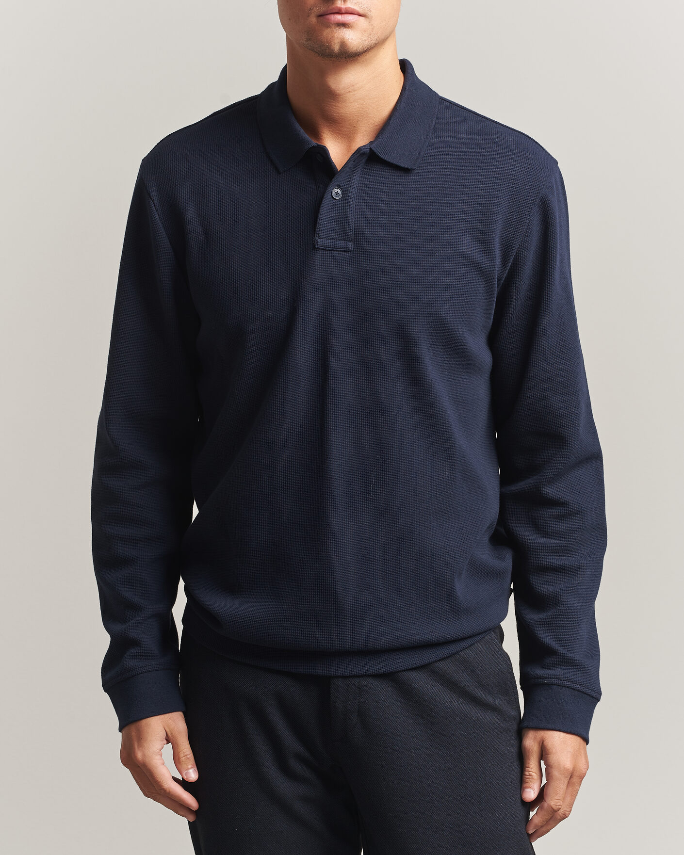 Men | Sweaters & Knitwear | BOSS ORANGE | Petempesto Polo Sweater Dark Blue