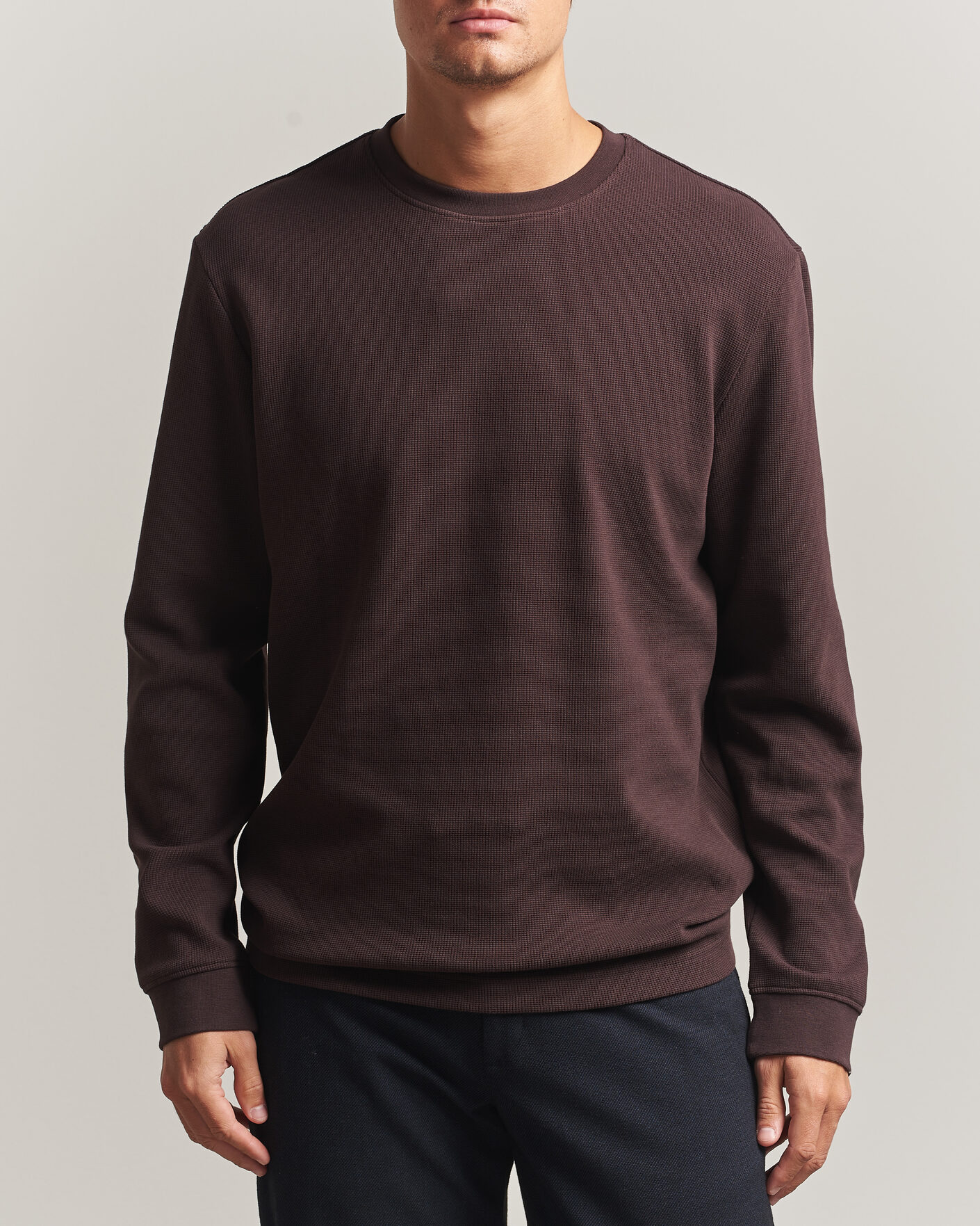 Men | Sweaters & Knitwear | BOSS ORANGE | Tempesto Sweater Dark Brown