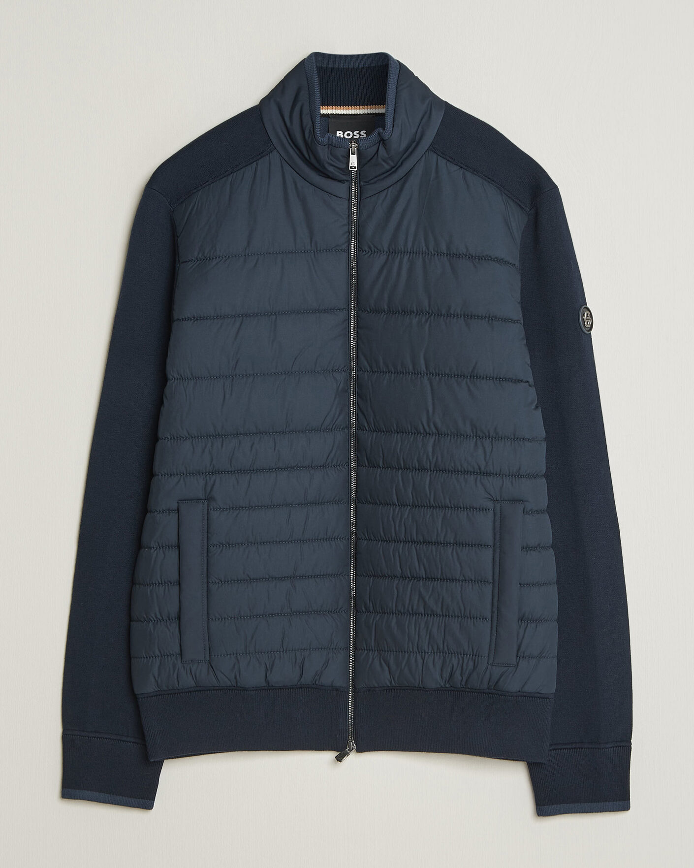 Men | Coats & Jackets | BOSS BLACK | Facente Hybrid Jacket Dark Blue