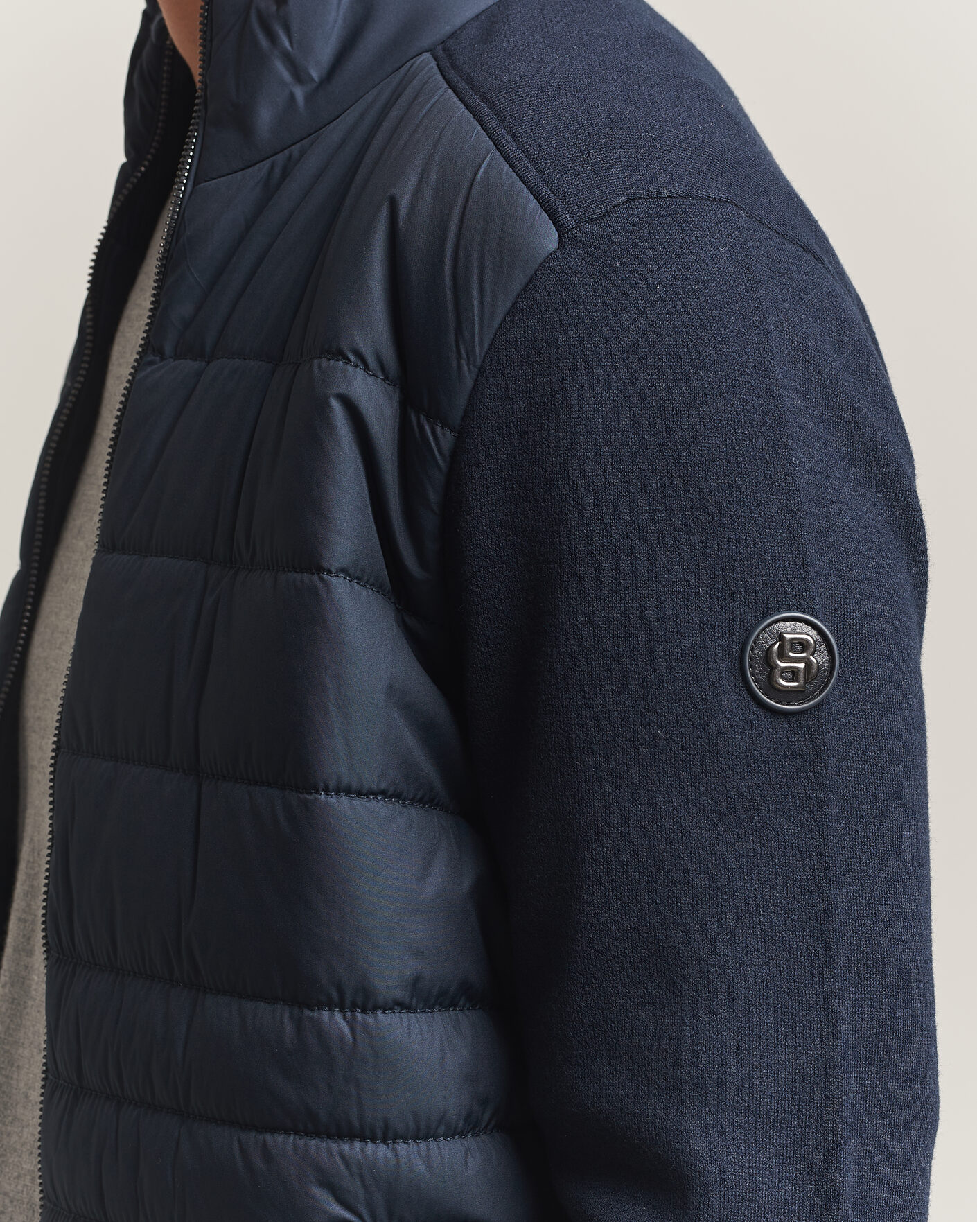 Men | Coats & Jackets | BOSS BLACK | Facente Hybrid Jacket Dark Blue