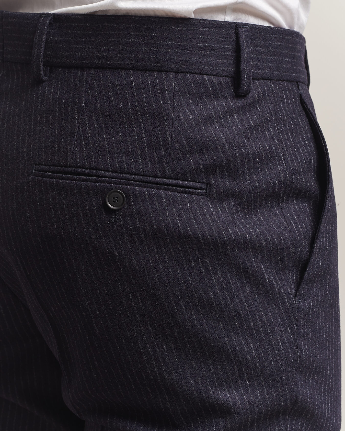 Men | Suits | BOSS BLACK | Huge Wool Pinstriped Suit Dark Blue