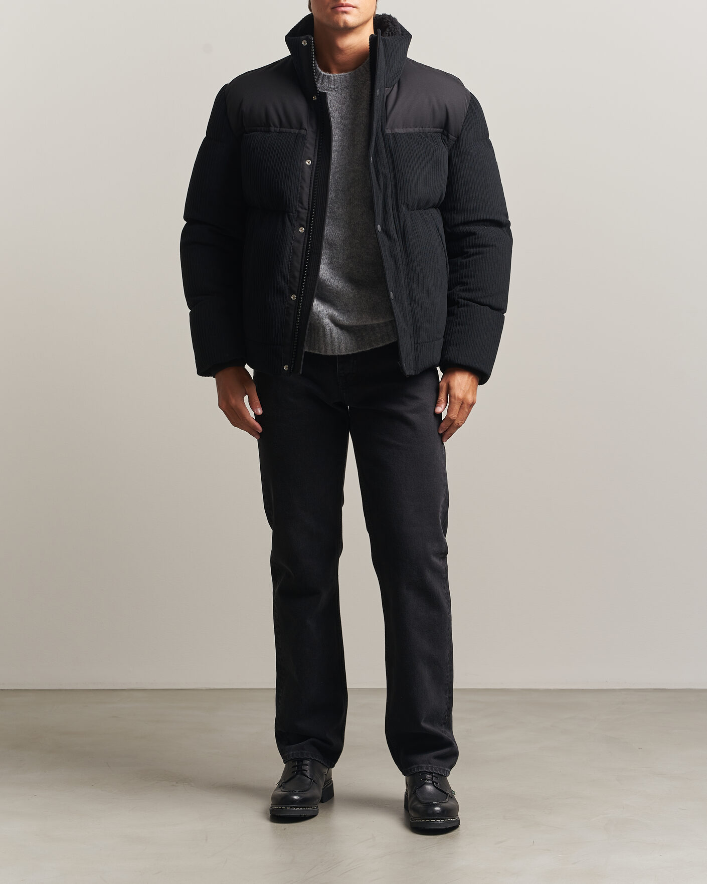 Men | Coats & Jackets | BOSS ORANGE | Ocord Corduroy Jacket Black
