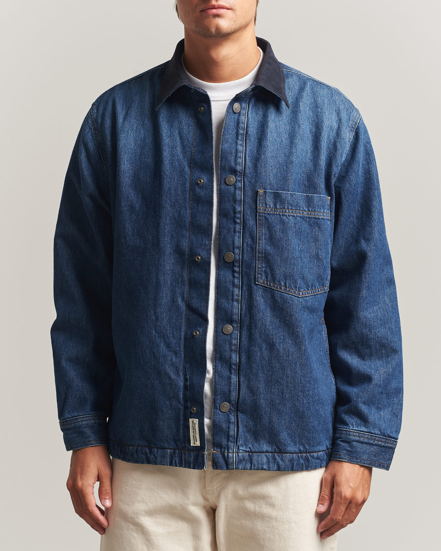Men | Shirts | BOSS ORANGE | Laredo Denim Overshirt Navy
