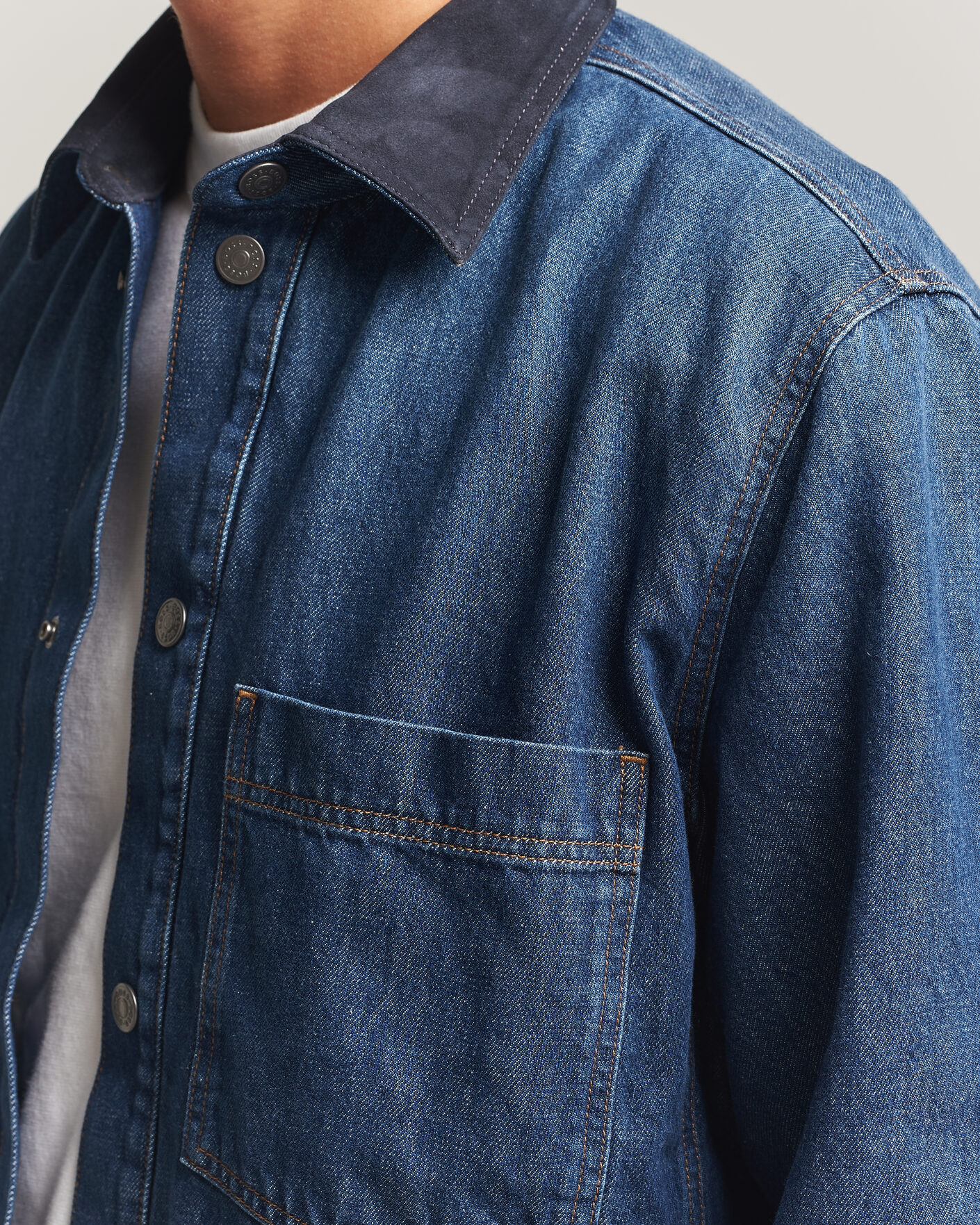 Men | Shirts | BOSS ORANGE | Laredo Denim Overshirt Navy