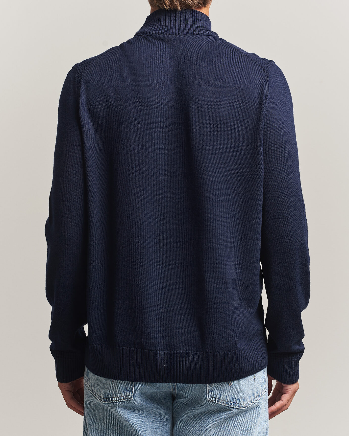 Men | Sweaters & Knitwear | BOSS ORANGE | Avac Knitted Turtleneck Dark Blue