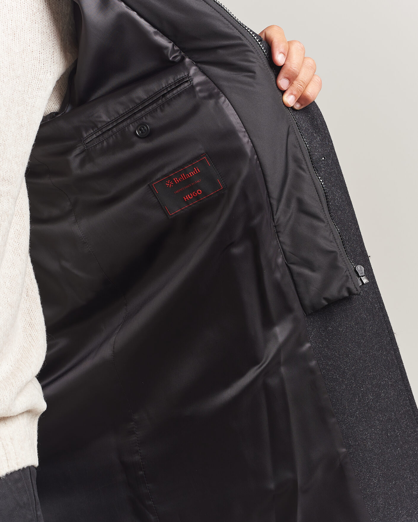 Men | Coats & Jackets | HUGO | Milogan Bib Coat Black