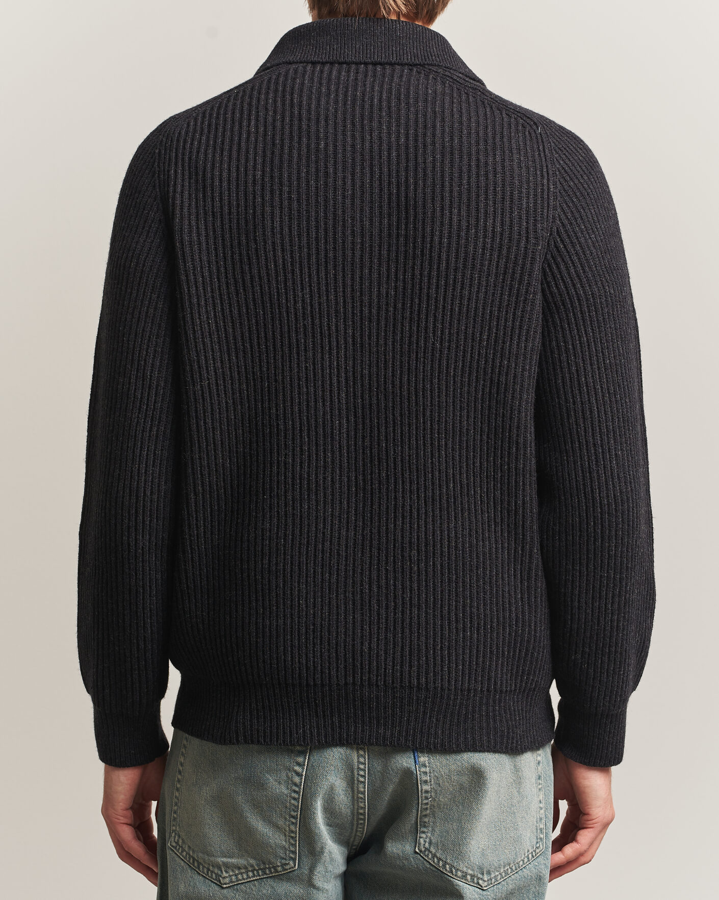 Men | Sweaters & Knitwear | HUGO | Sardeep Wool Knitted Cardigan Black