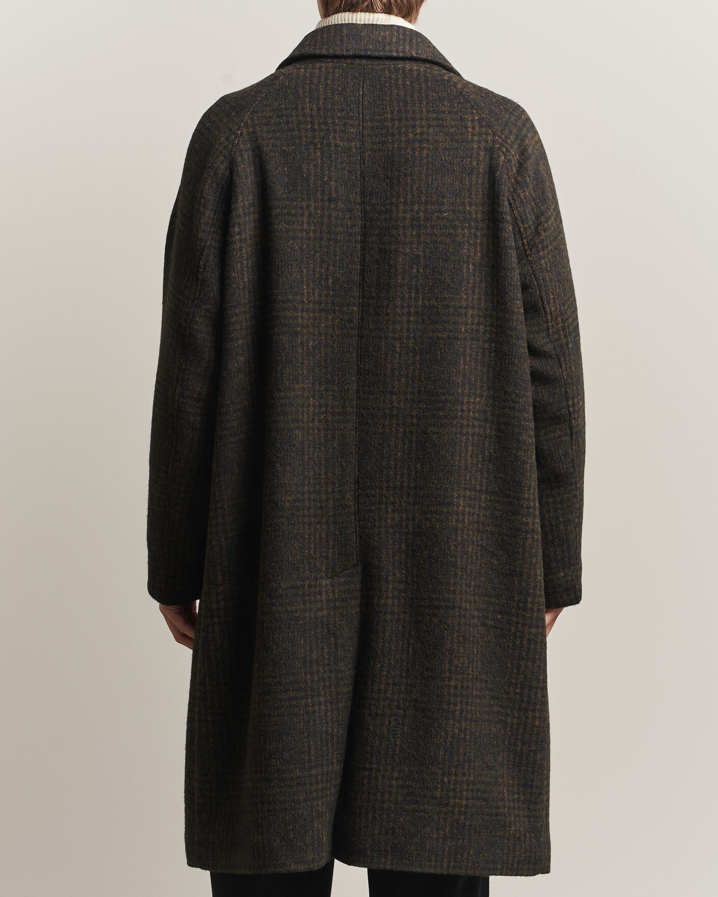 Men | Coats & Jackets | BOSS CAMEL | Cohn Wool Checked Coat Open Green