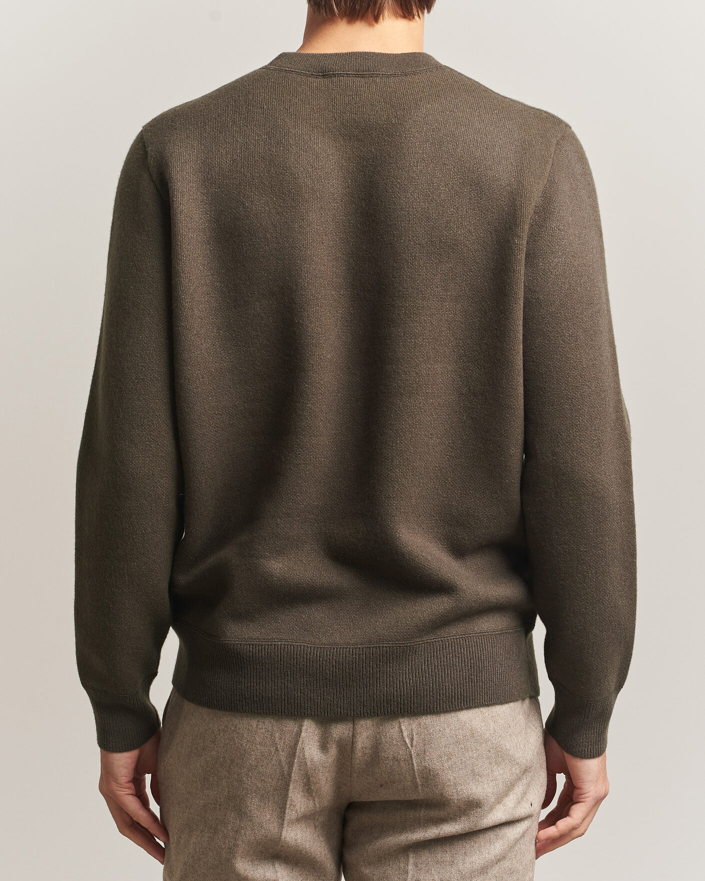 Men | Sweaters & Knitwear | BOSS CAMEL | Farrison Cashmere Knitted Sweater Open Green