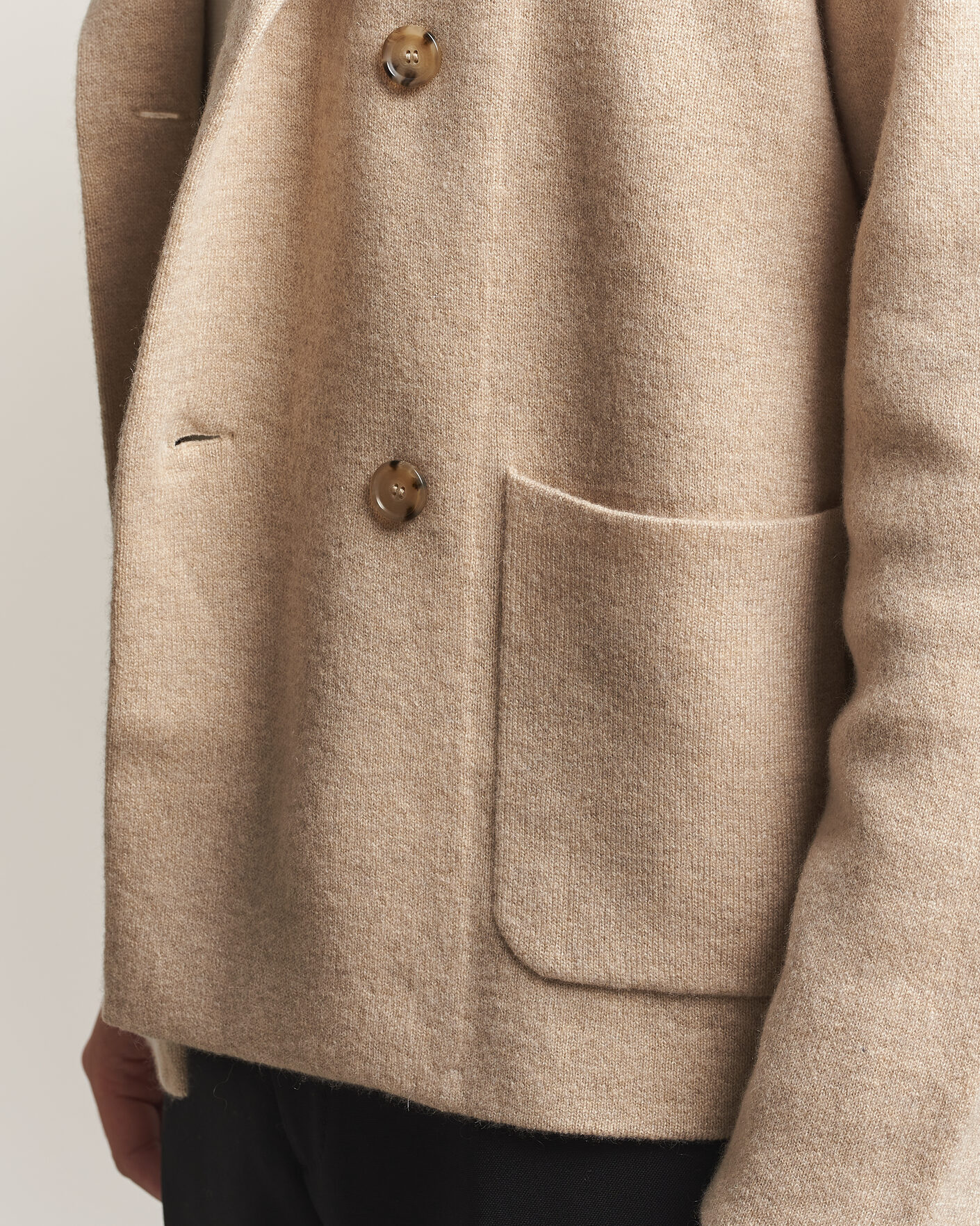 Men | Sweaters & Knitwear | BOSS CAMEL | Fenturo Wool Knitted Cardigan Light Beige