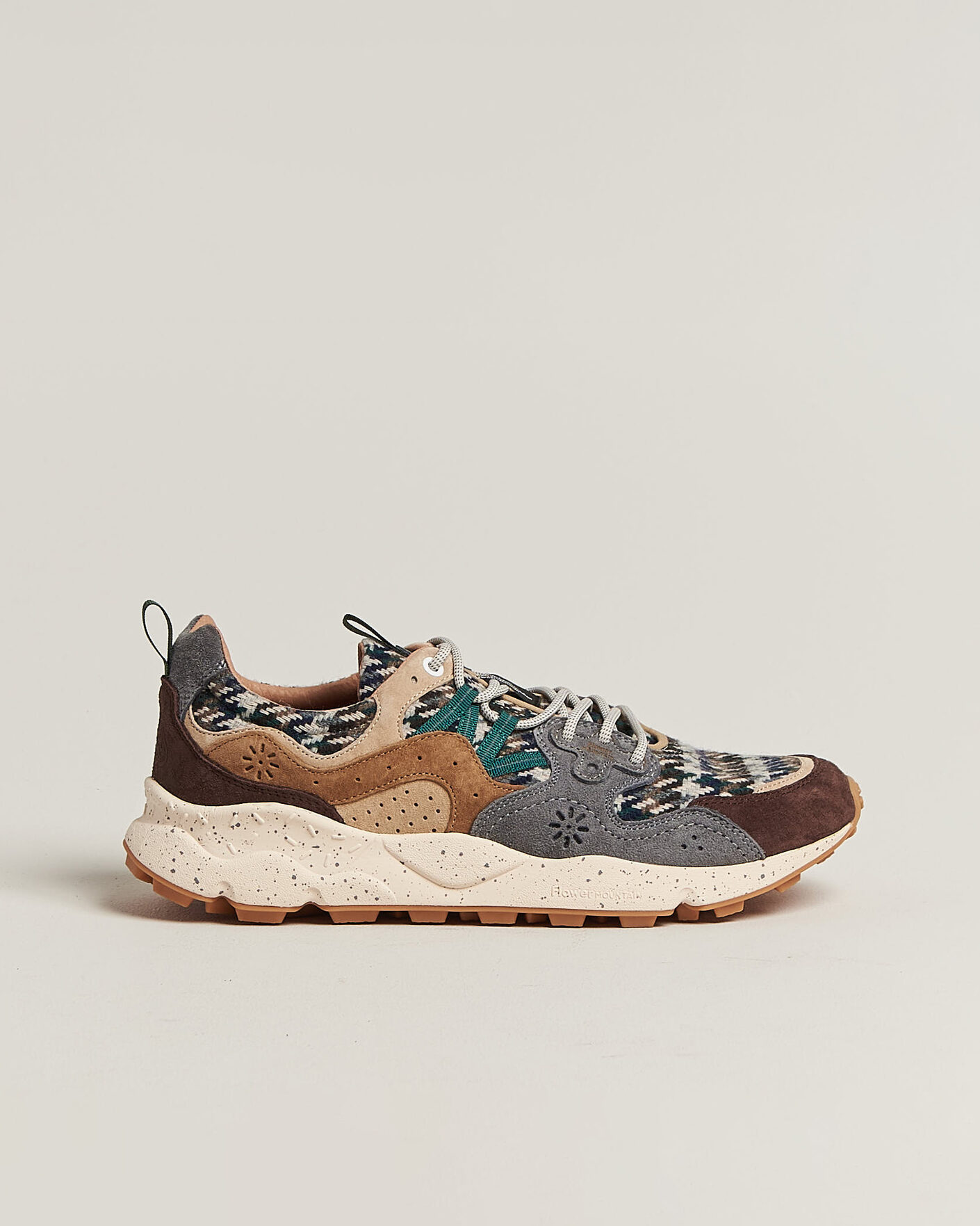 Men | Sneakers | Flower Mountain | Yamano 3 Suede/Houndstooth Sneaker Multi