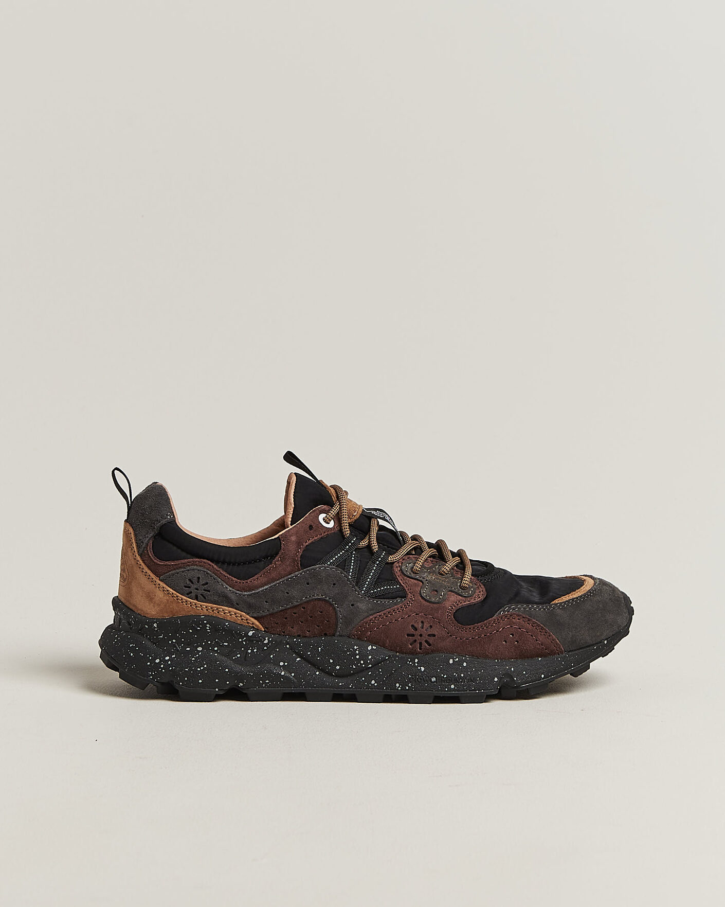 Men | Sneakers | Flower Mountain | Yamano 3 Suede/Nylon Sneaker Black/Brown