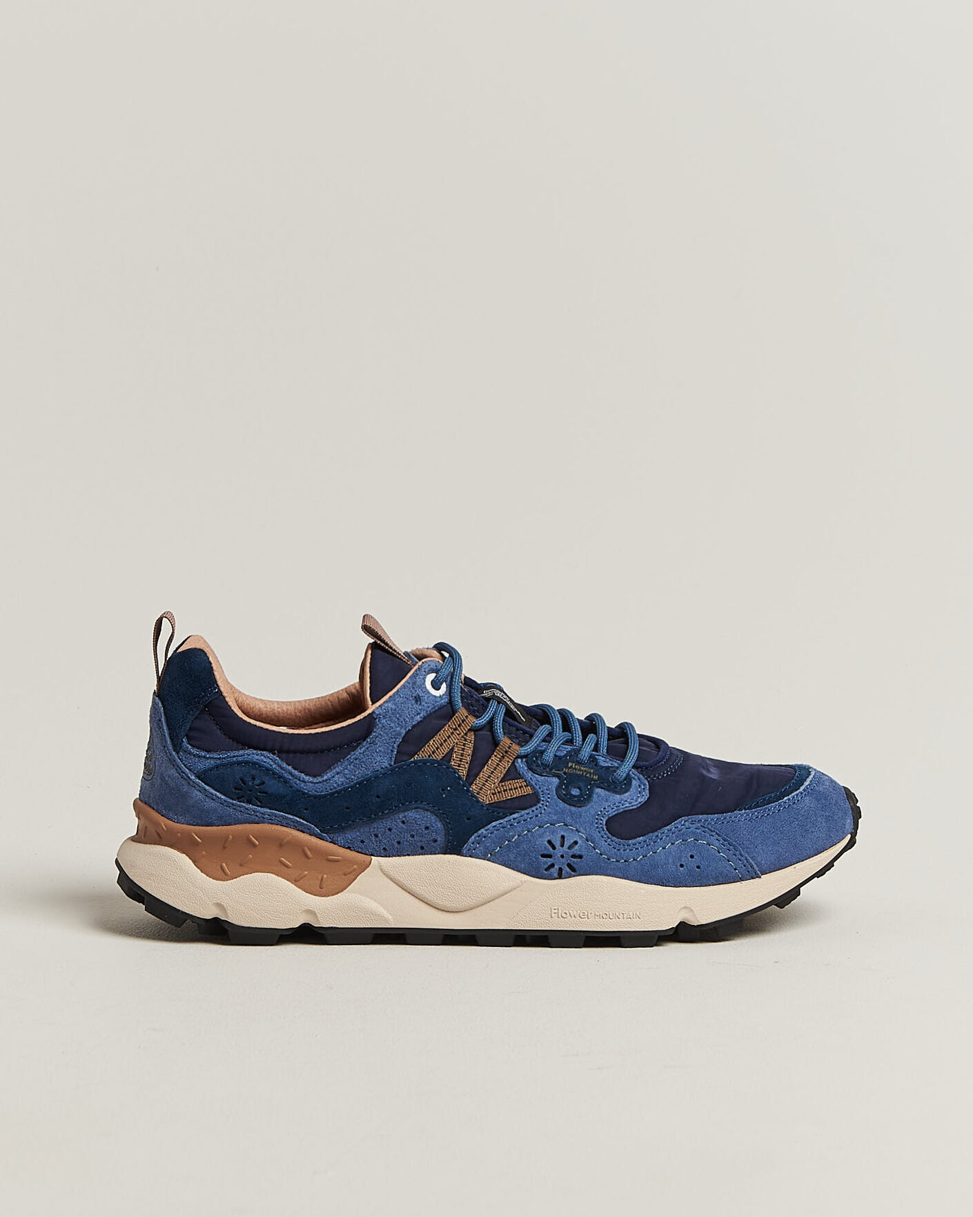 Men | Sneakers | Flower Mountain | Yamano 3 Suede/Nylon Sneaker Navy/Blue