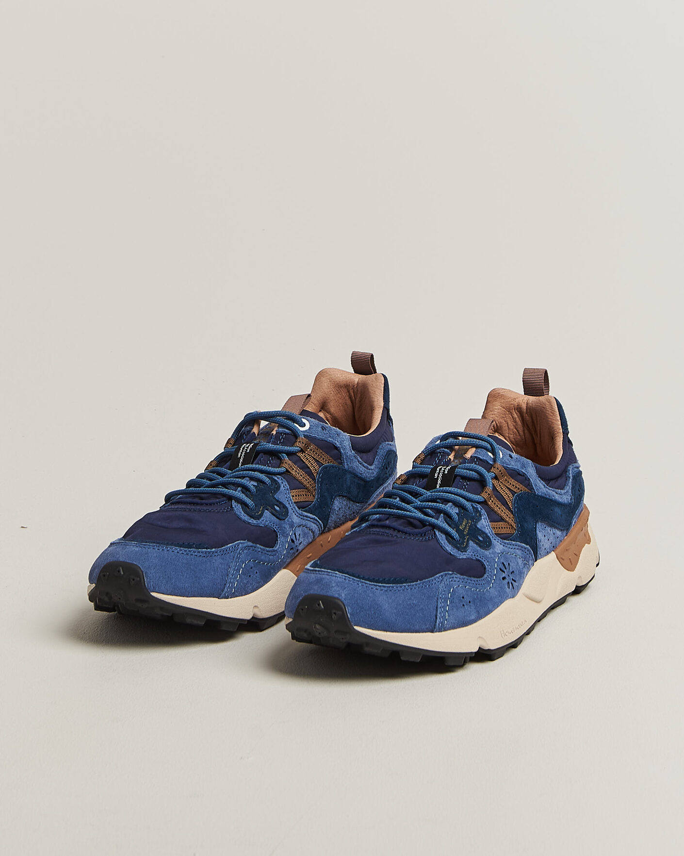 Men | Sneakers | Flower Mountain | Yamano 3 Suede/Nylon Sneaker Navy/Blue
