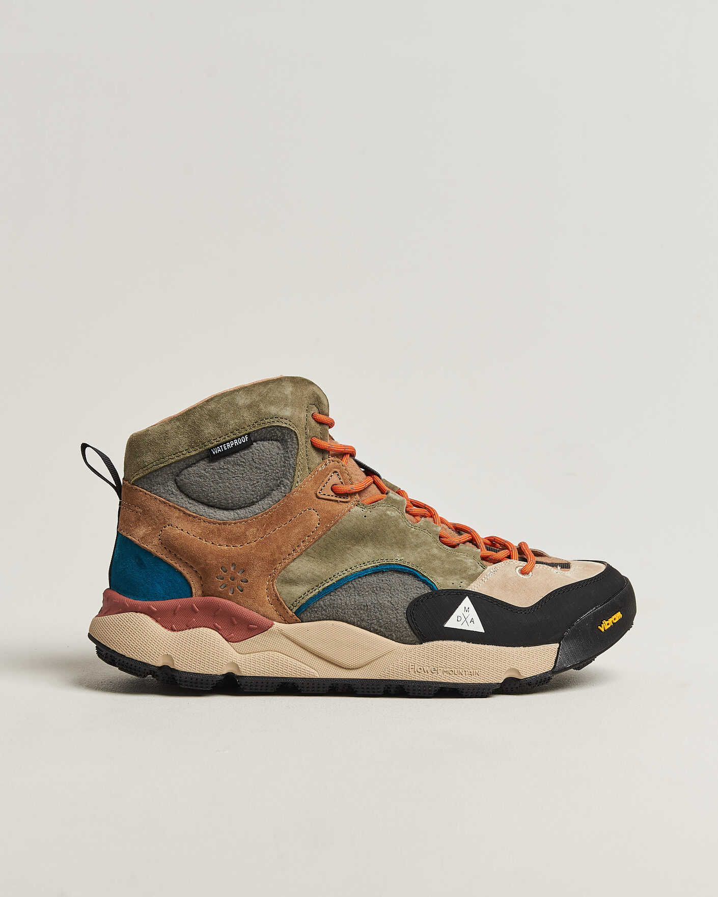 Men | Sneakers | Flower Mountain | Back Country Mid Suede/Leather Sneaker Multi