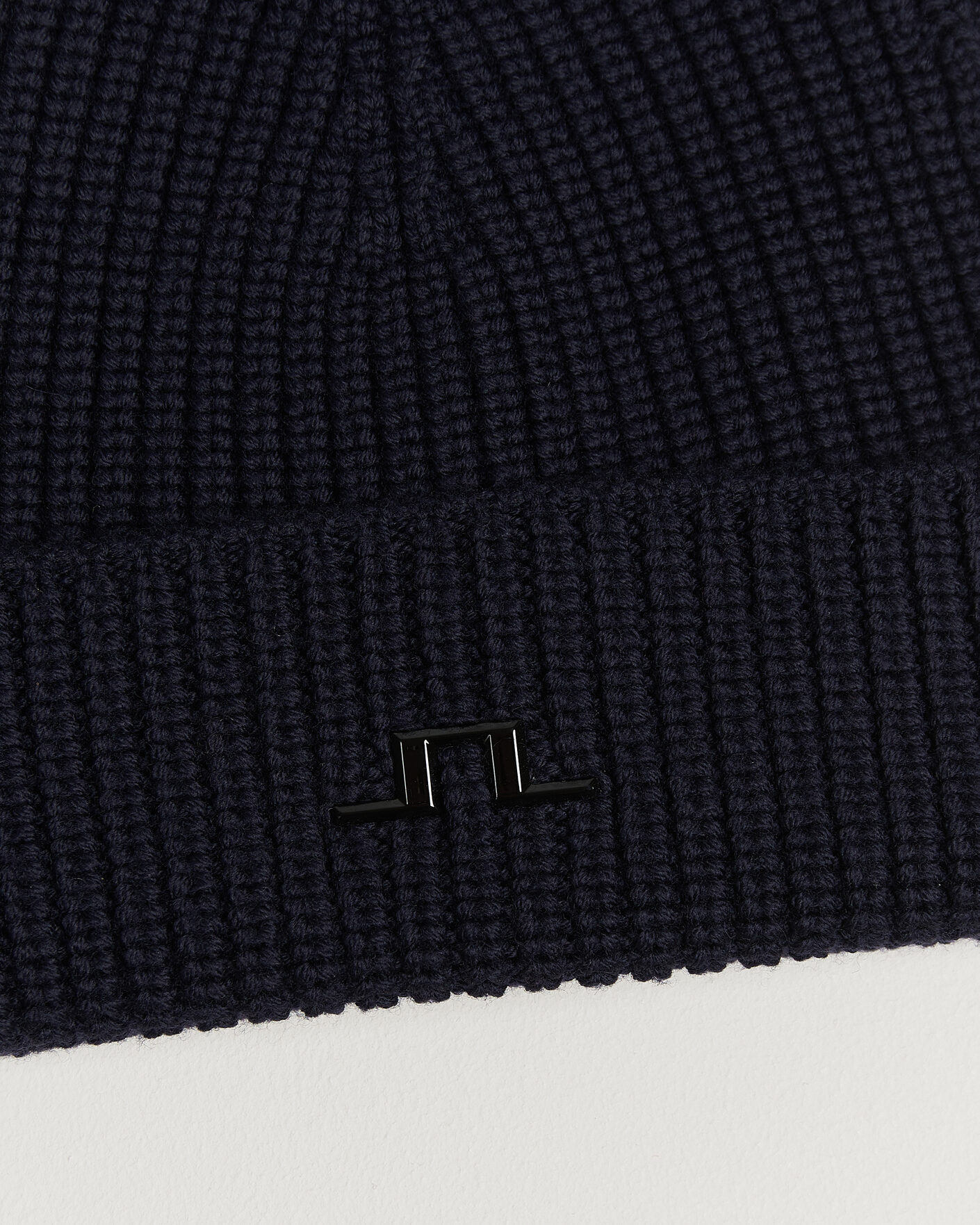 Men | Beanies | J.Lindeberg | Merino Beanie JL Navy