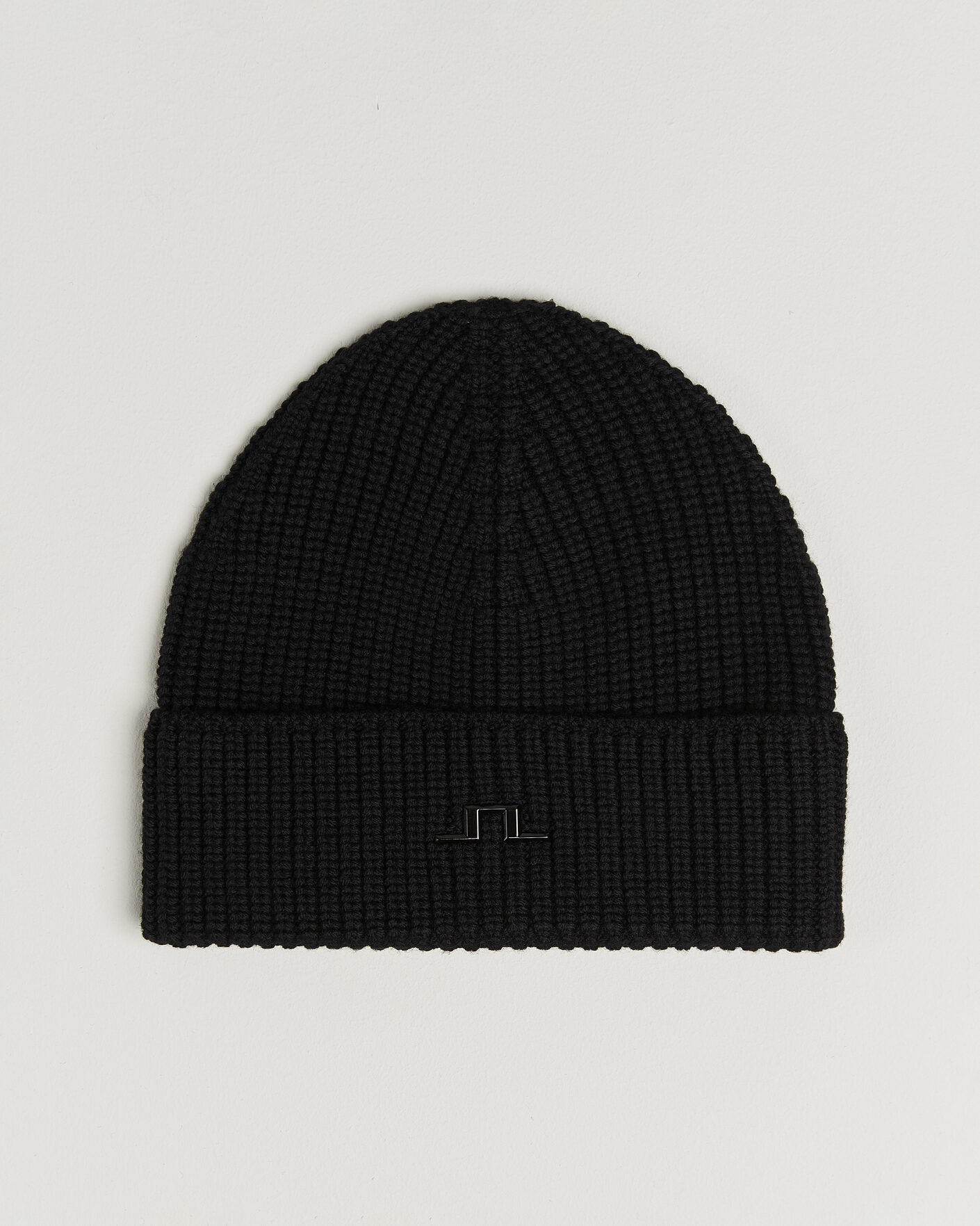 Men | Beanies | J.Lindeberg | Merino Beanie Black