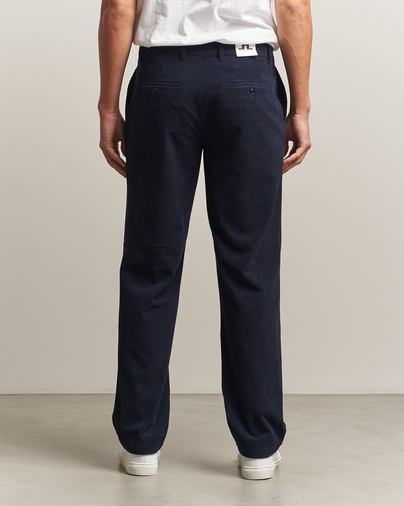Men | Trousers | J.Lindeberg | Logan Drape Cord Pants JL Navy
