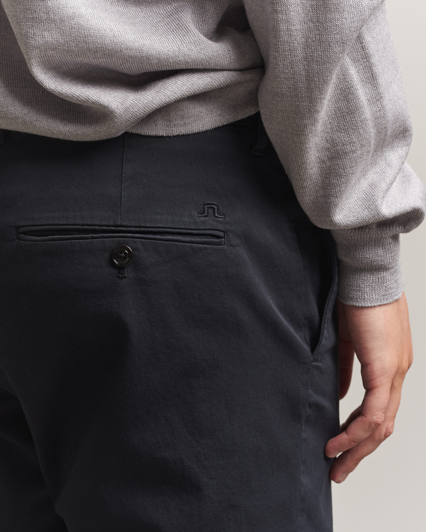 Men | Trousers | J.Lindeberg | Chaze Cotton Stretch Pants Black