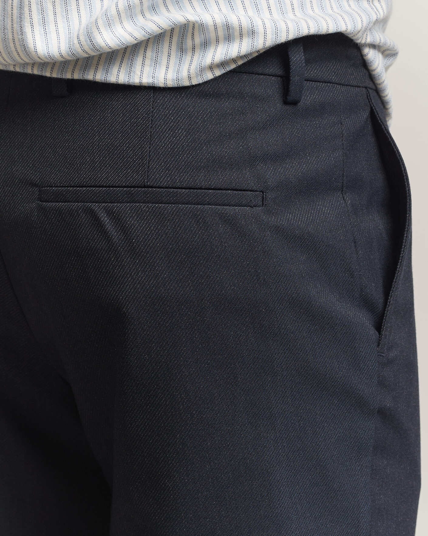 Men | Trousers | J.Lindeberg | Logan Brushed Twill Pants JL Navy