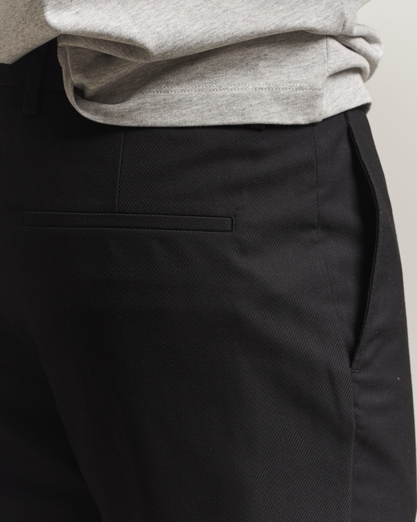 Men | Trousers | J.Lindeberg | Logan Brushed Twill Pants Black