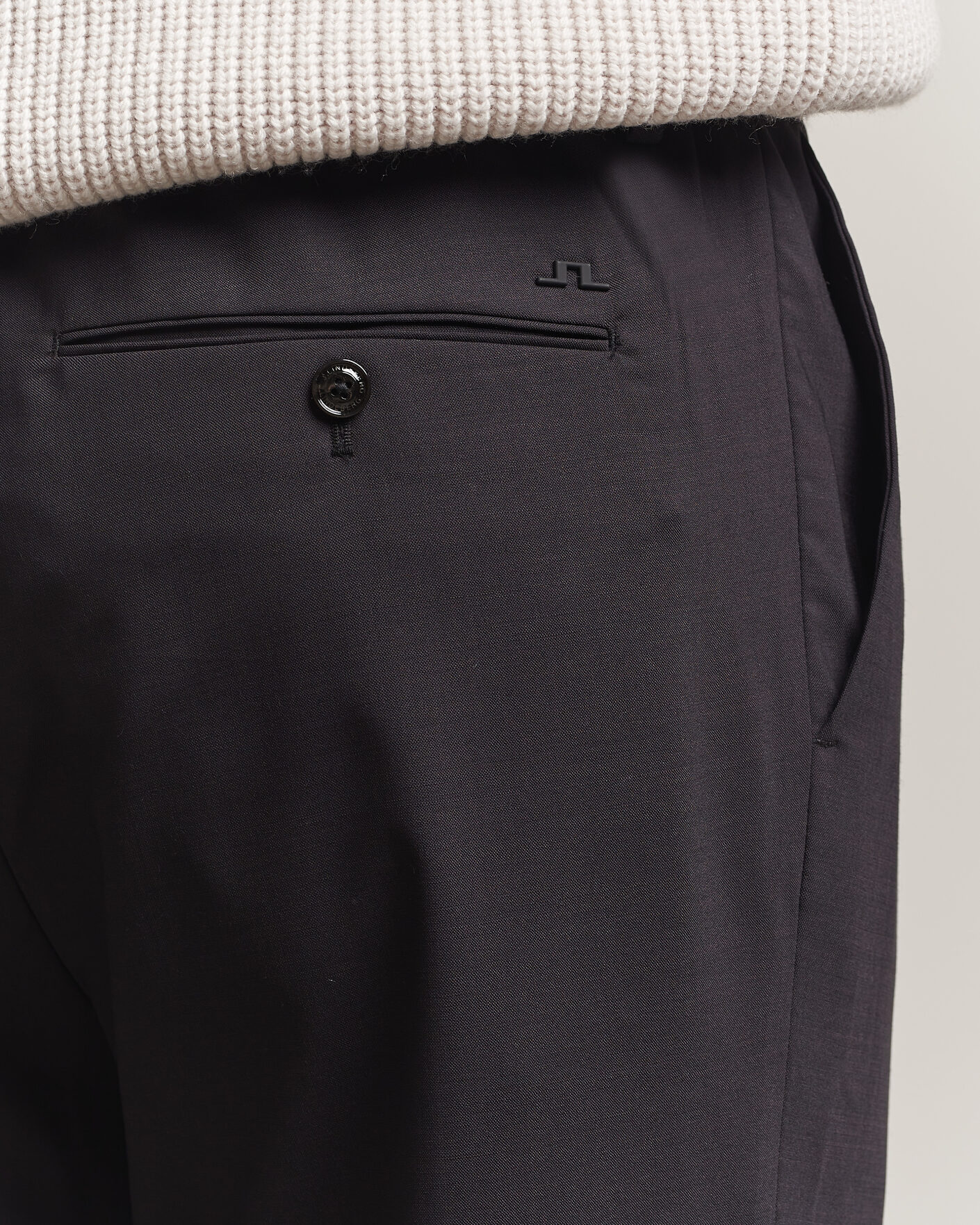 Men | Trousers | J.Lindeberg | Harris Stretch Wool Pants Black